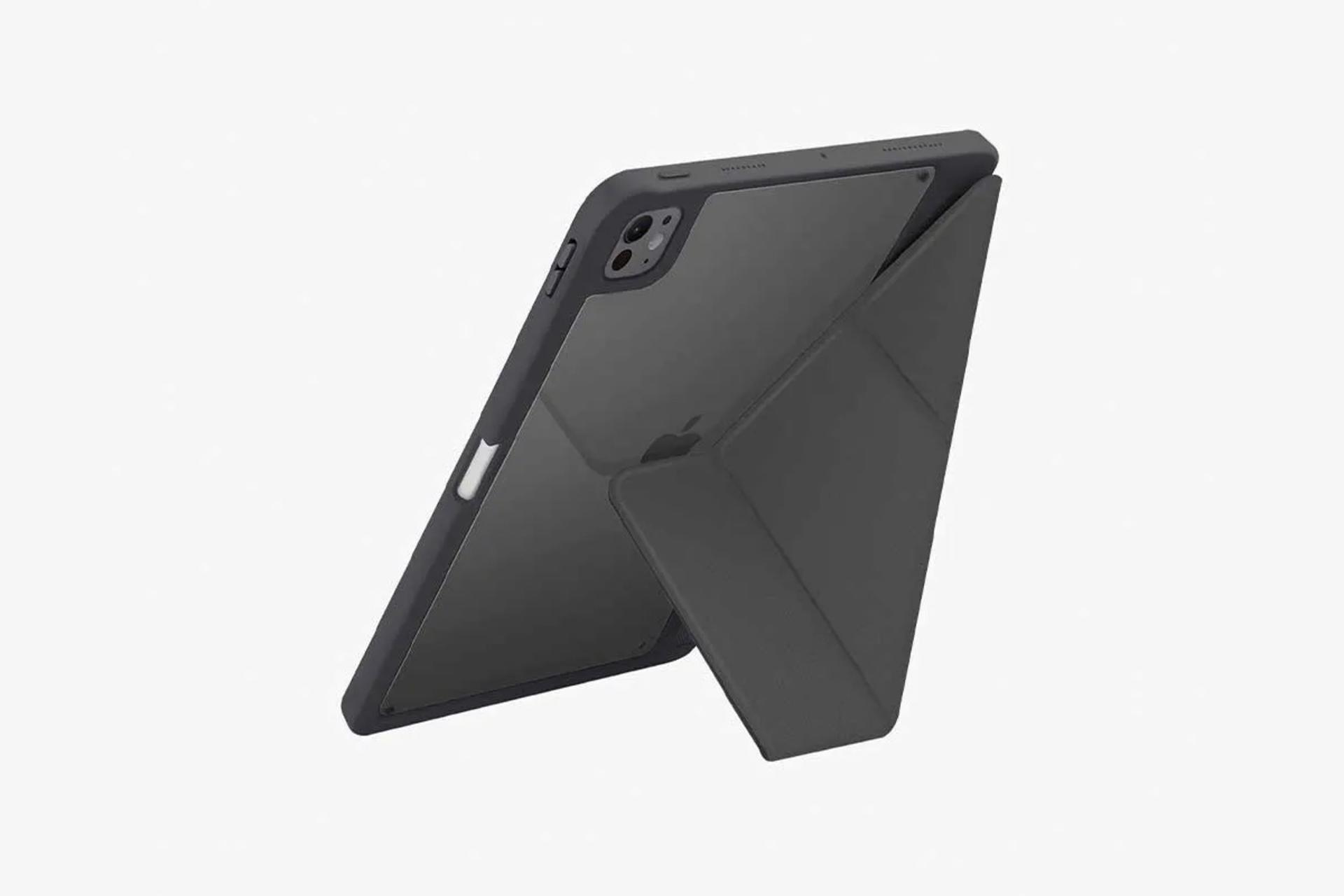 نمای پشت قاب تبلت کیف کلاسوری یونیک مدل Moven مناسب اپل iPad Pro 13 2024