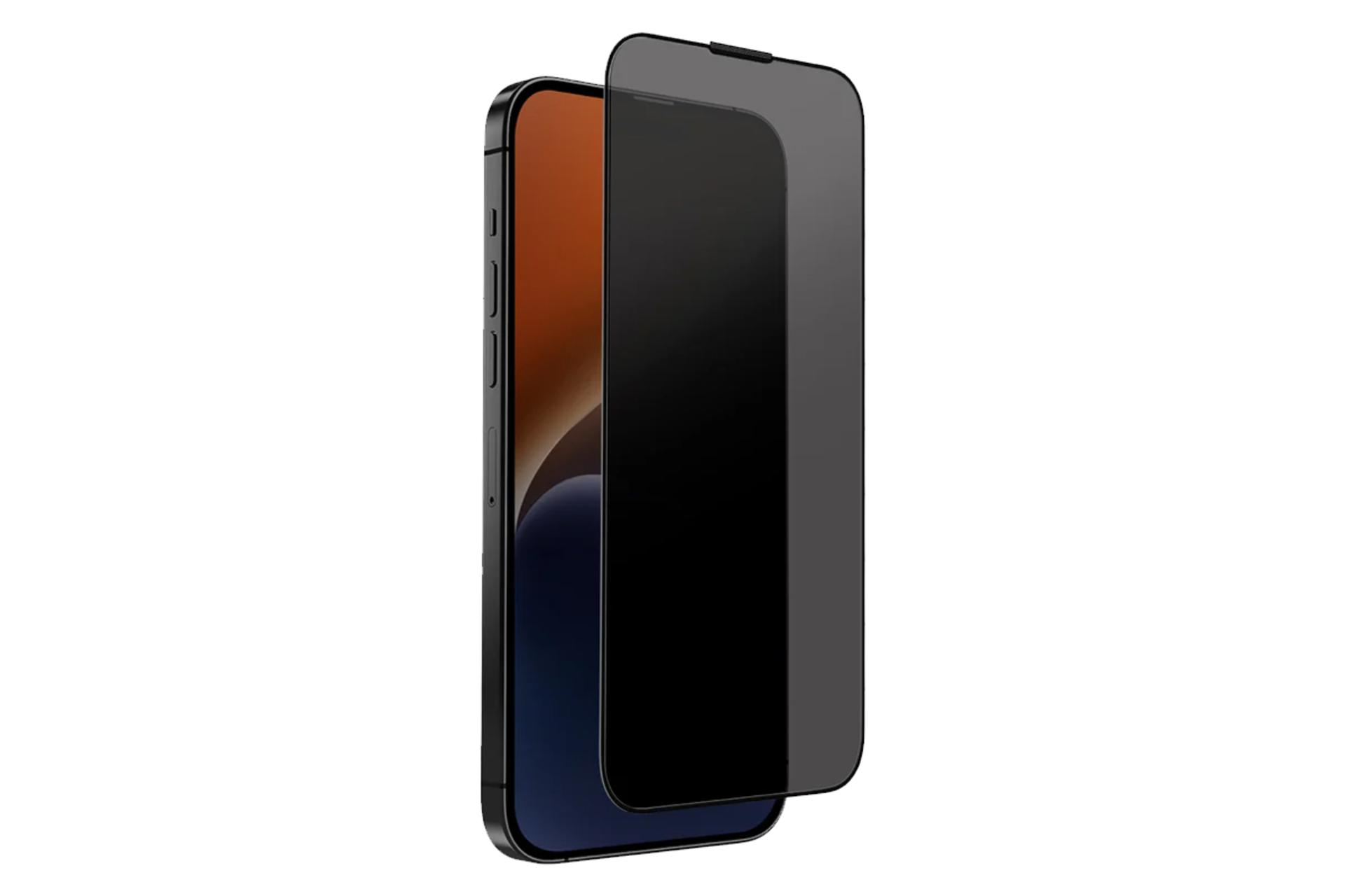 محافظ صفحه نمایش گوشی یونیک مدل Optix Privacy مناسب اپل iPhone 15 Pro Max
