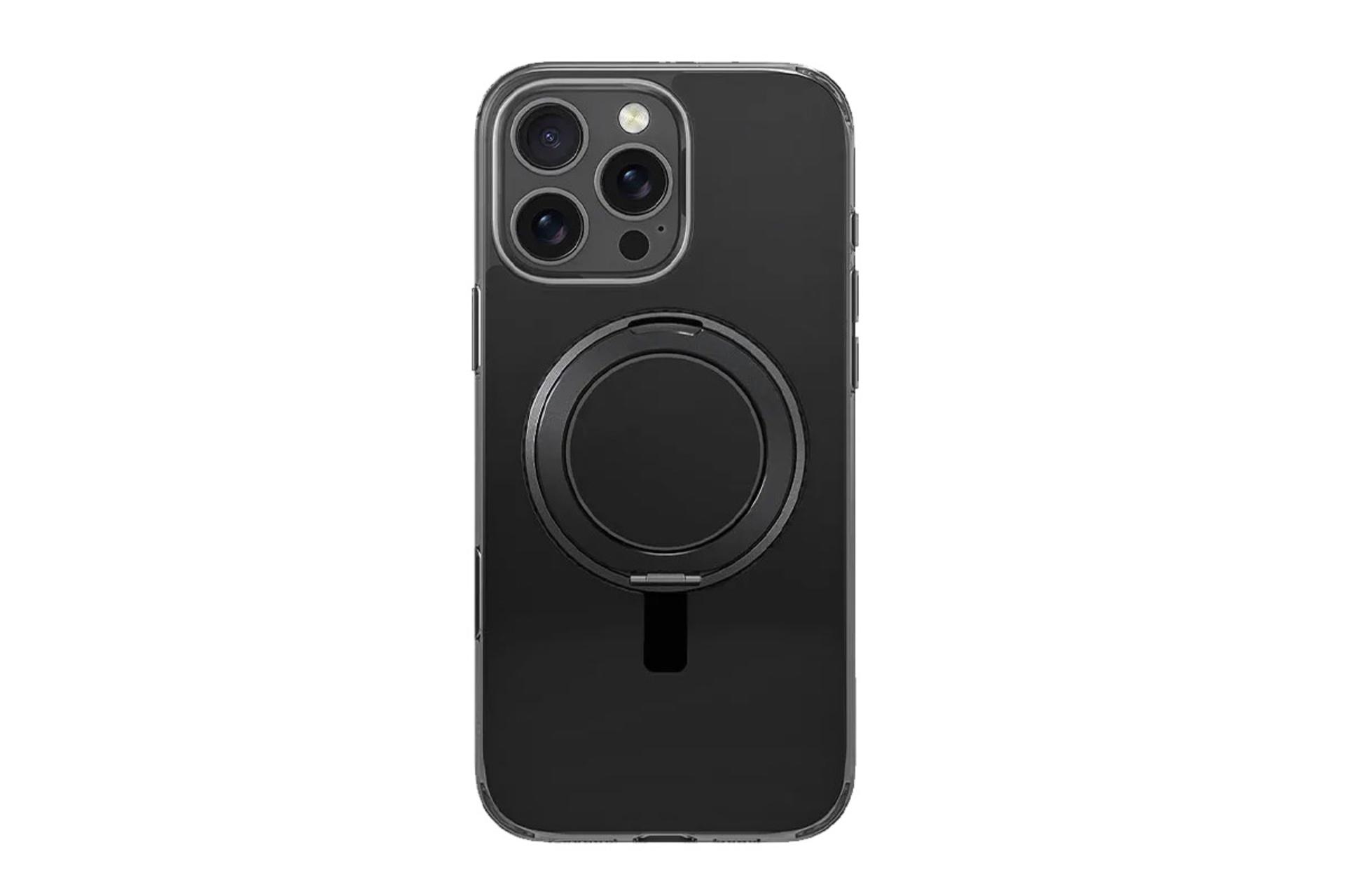 نمای پشت قاب گوشی یونیک مدل Swivix Rotating Kickstand مناسب اپل iPhone 16 Pro Max