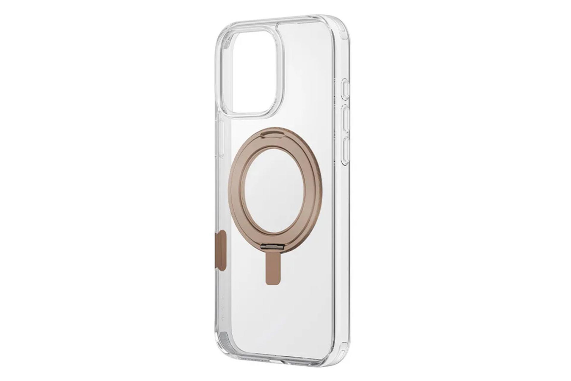 شفافیت قاب گوشی یونیک مدل Swivix Rotating Kickstand مناسب اپل iPhone 16 Pro Max