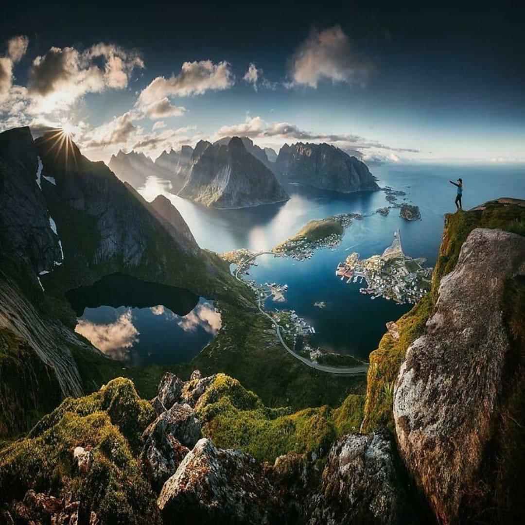طبیعت نروژ کوه و دریا