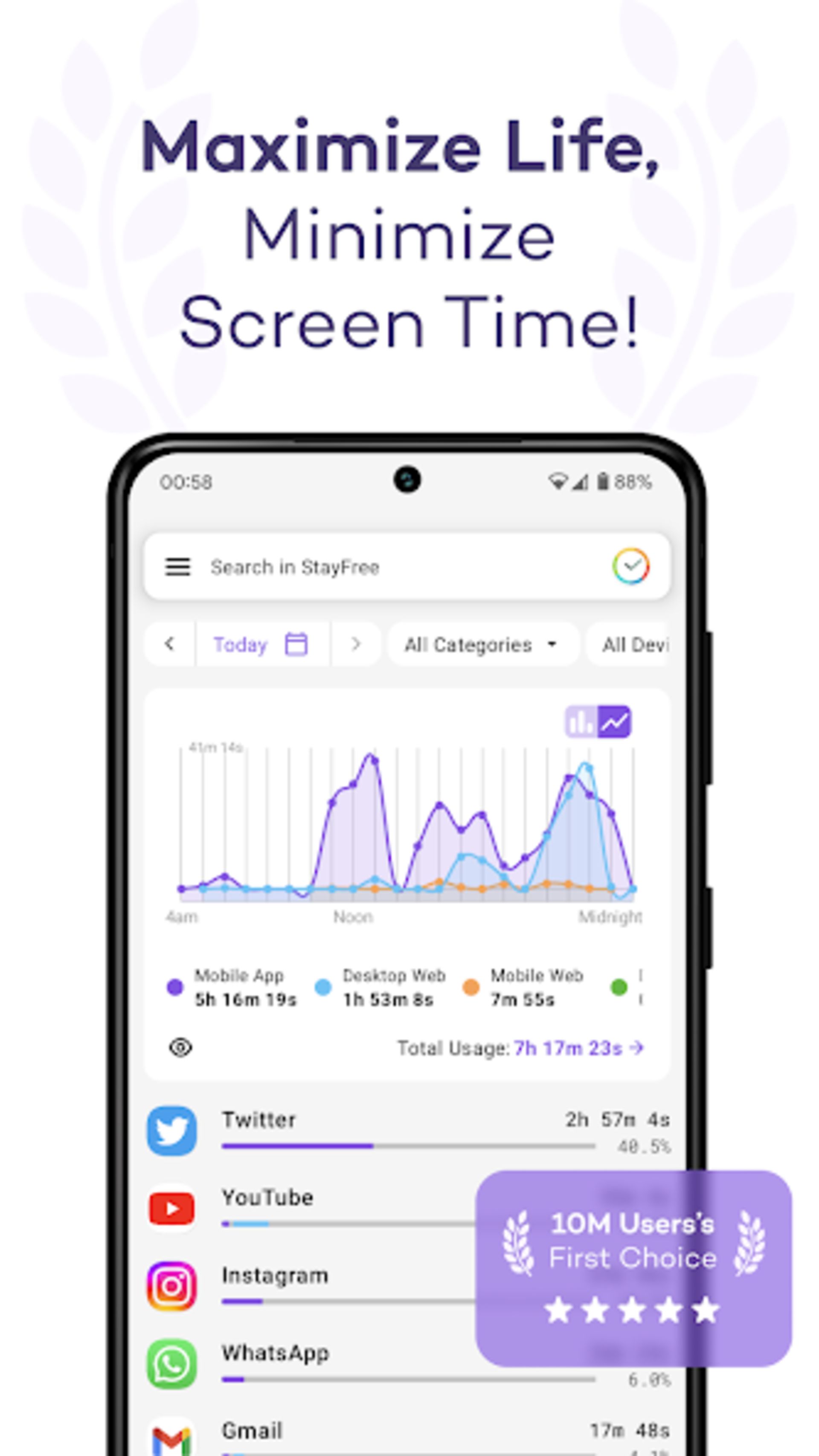 اپلیکیشن StayFree