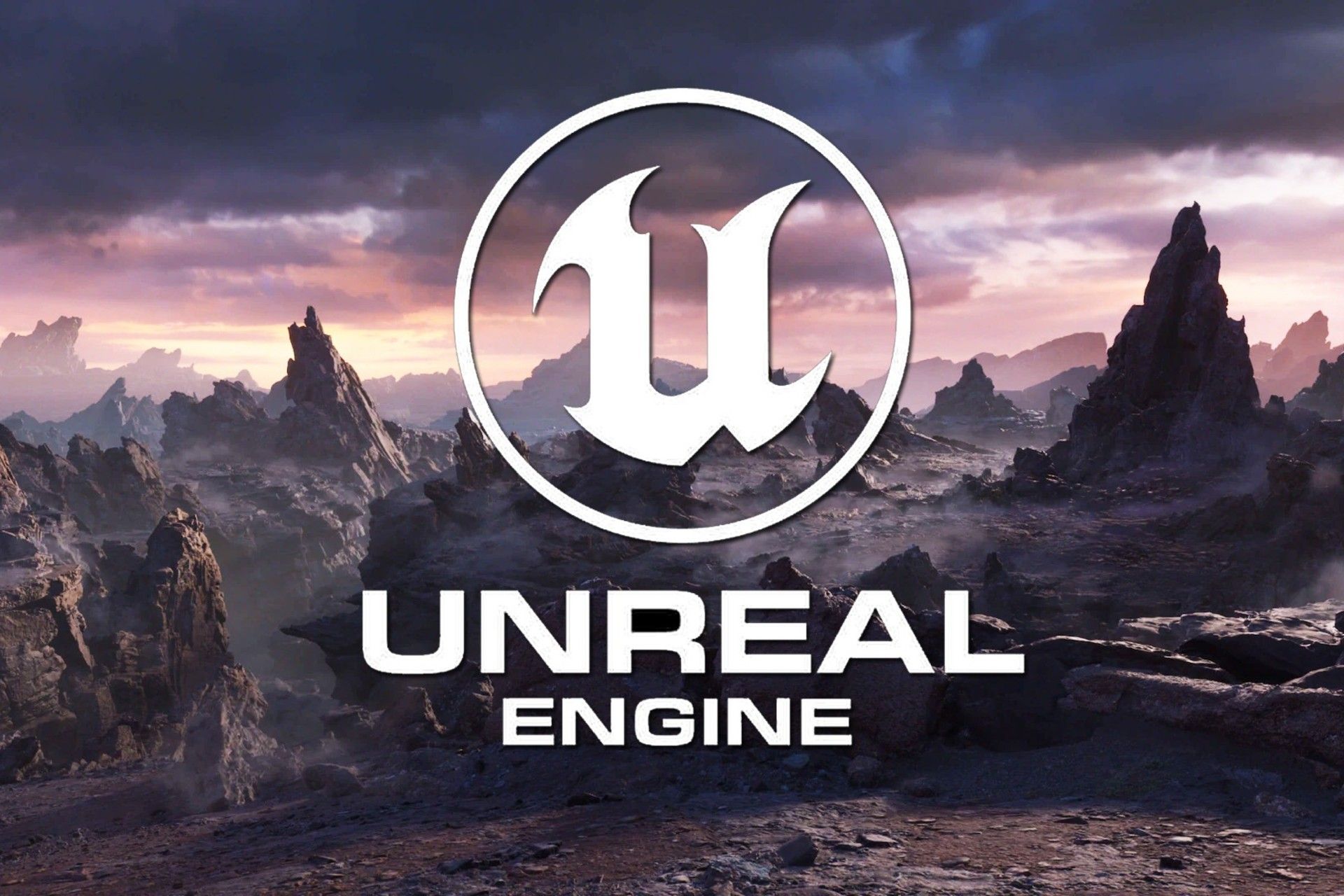لوگو Unreal Engine 5.6 در پس‌زمنیه‌ی کوهستانی