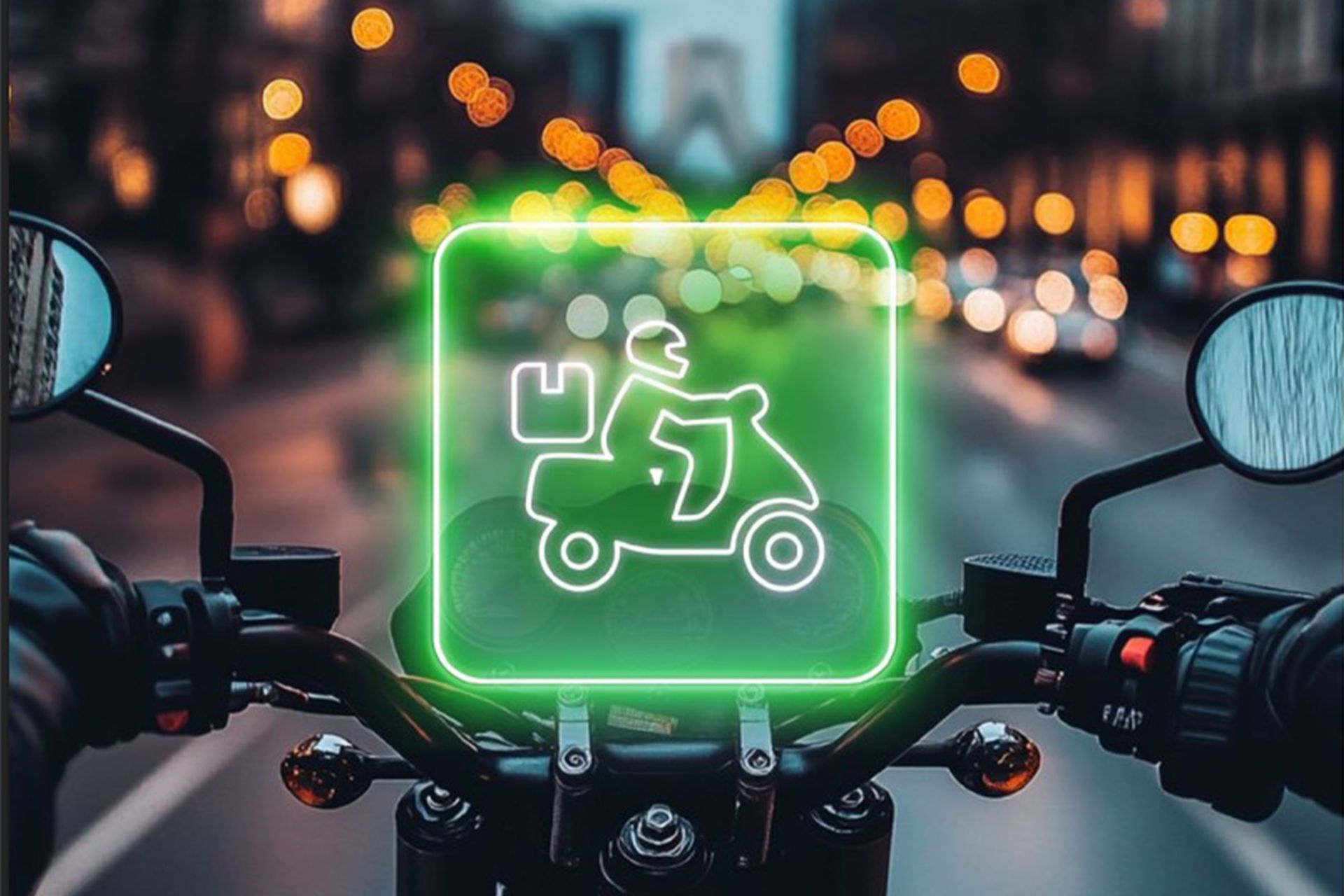 تصویر موتور سوار اسنپ باکس