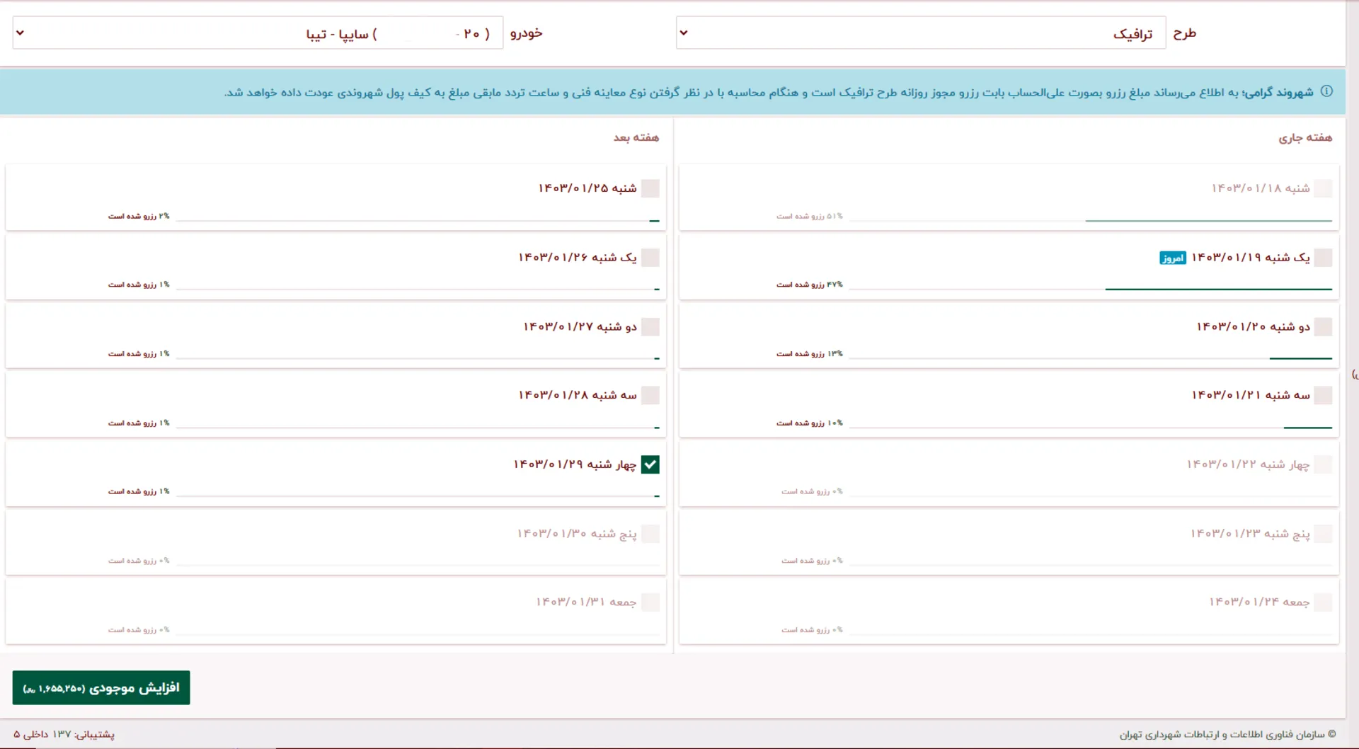 خرید طرح ترافیک