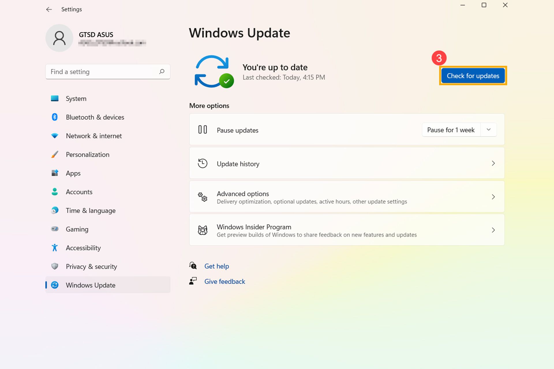 به‌روزرسانی بایوس از طریق Windows Update مرحله دوم