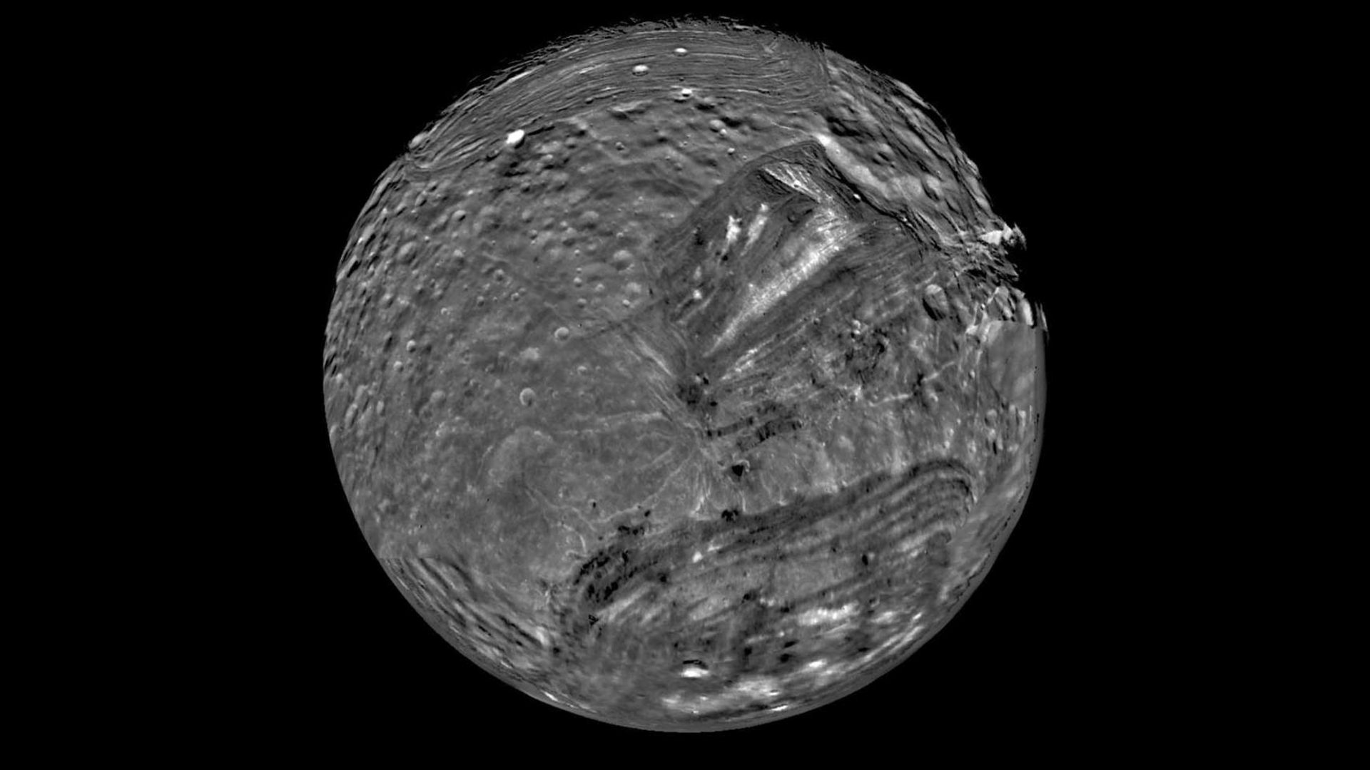 Miranda, the moon of Uranus