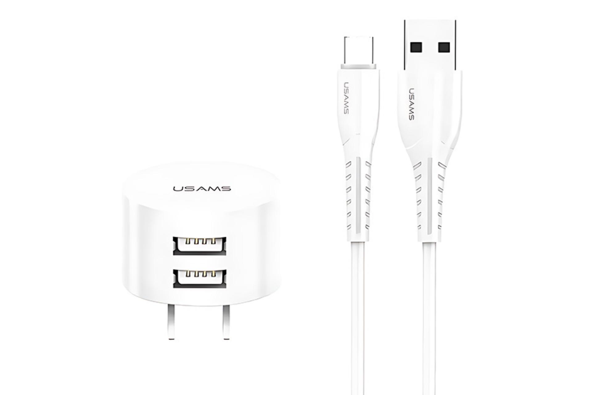 درگاه های شارژر یوسمز USAMS T20 With Type-C Cable