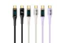 رنگ بندی کابل شارژ USB یوسمز Type-C به Type-C مدل US-SJ590 با طول 1.2 متر