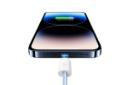 کانکتور و اتصال کابل شارژ USB یوسمز Type-C به Lightning مدل US-SJ657 با طول 1.2 متر