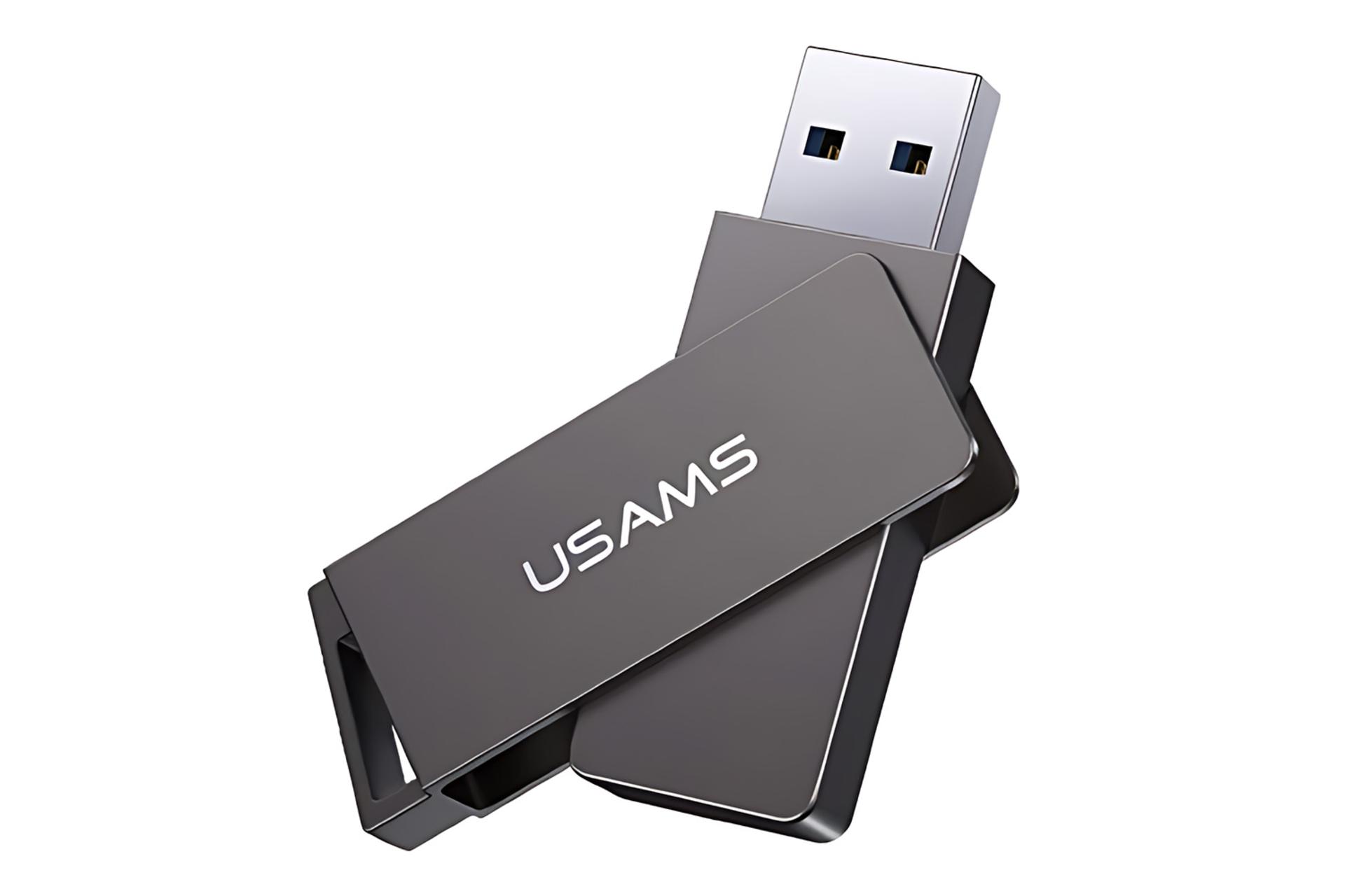 نمای کناری فلش مموری یوسمز USAMS US-ZB197 128GB USB 3.0
