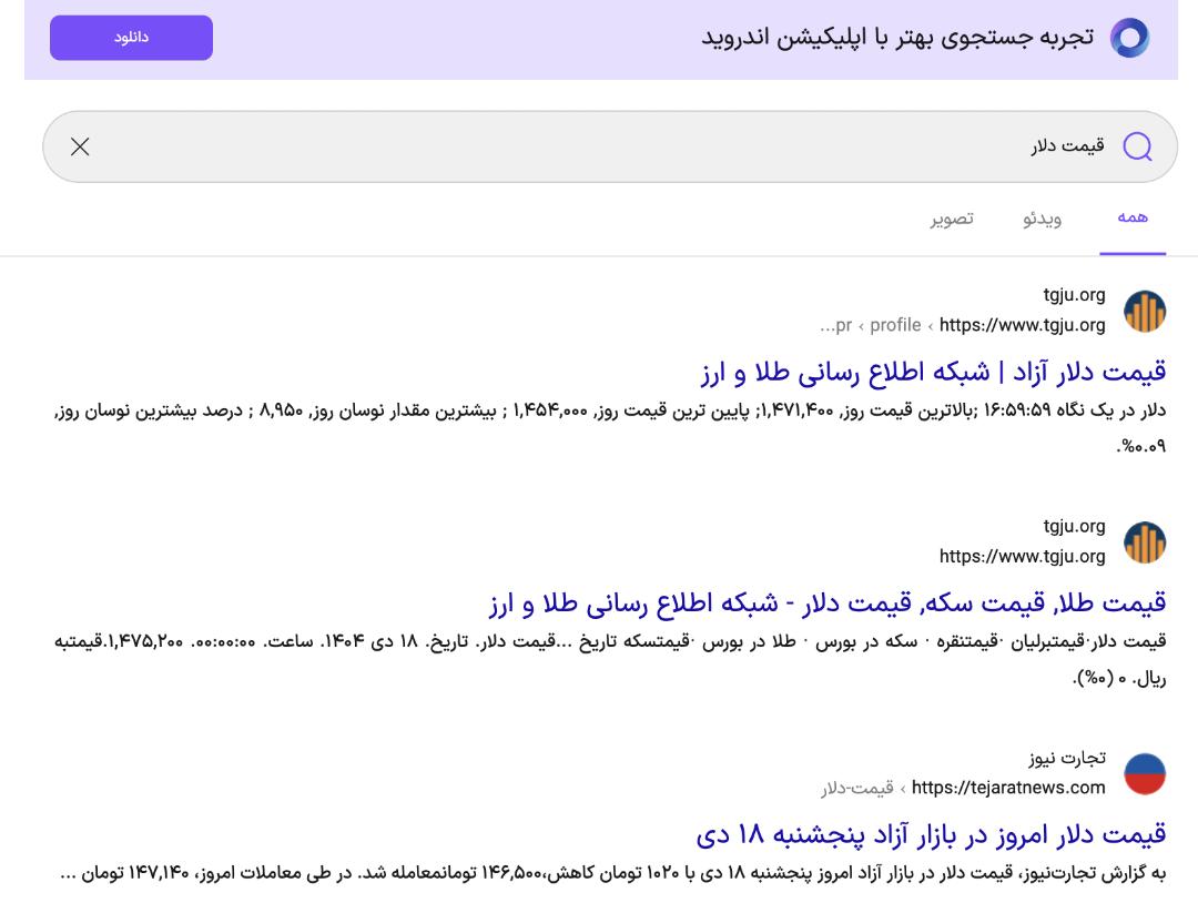 قیمت دلار - ذره‌بین