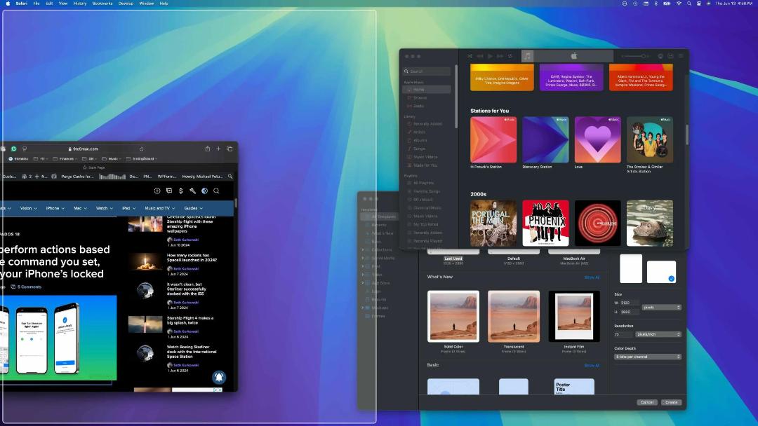 قابلیت چینش خودکار پنجره ها در macOS Sequoia