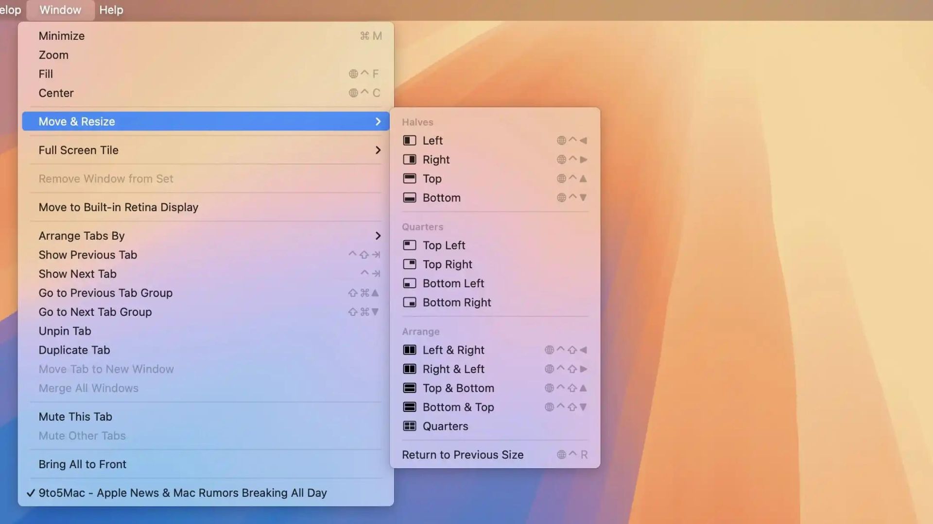 غیرفعال کردن قابلیت چینش خودکار پنجره ها در macOS Sequoia