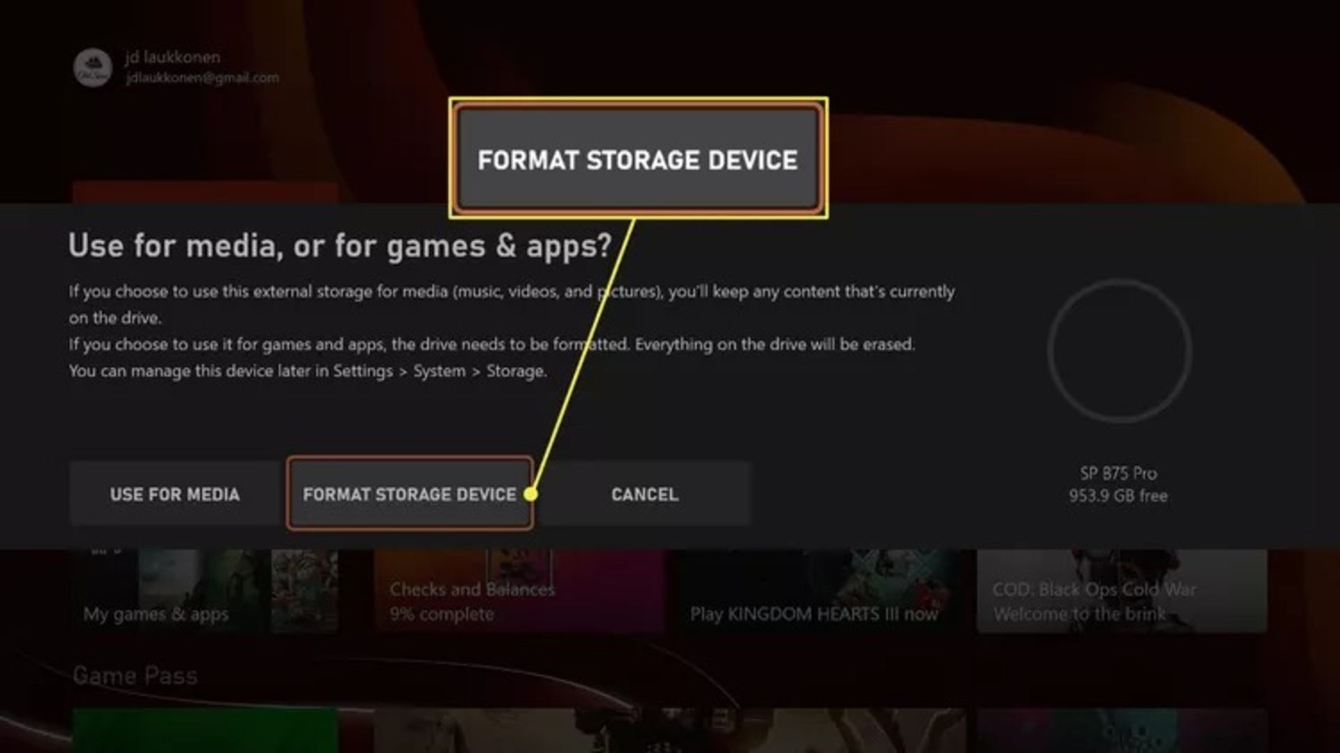 راه‌اندازی هارد اکسترنال روی ایکس باکس