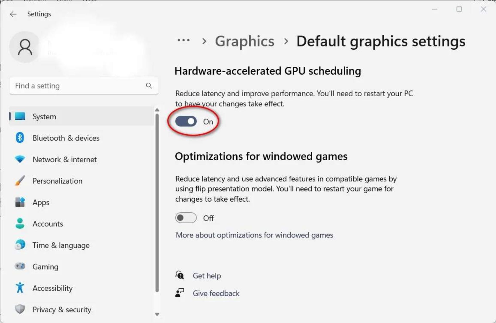 تنظیم استفاده از گرافیک اصلی برای اجرای بازی در ویندوز ۱۱