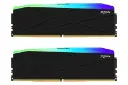 رنگ مشکی رم وی کالر Manta XFinity RGB ظرفیت 32 گیگابایت (2x16) از نوع DDR5-6000 CL30