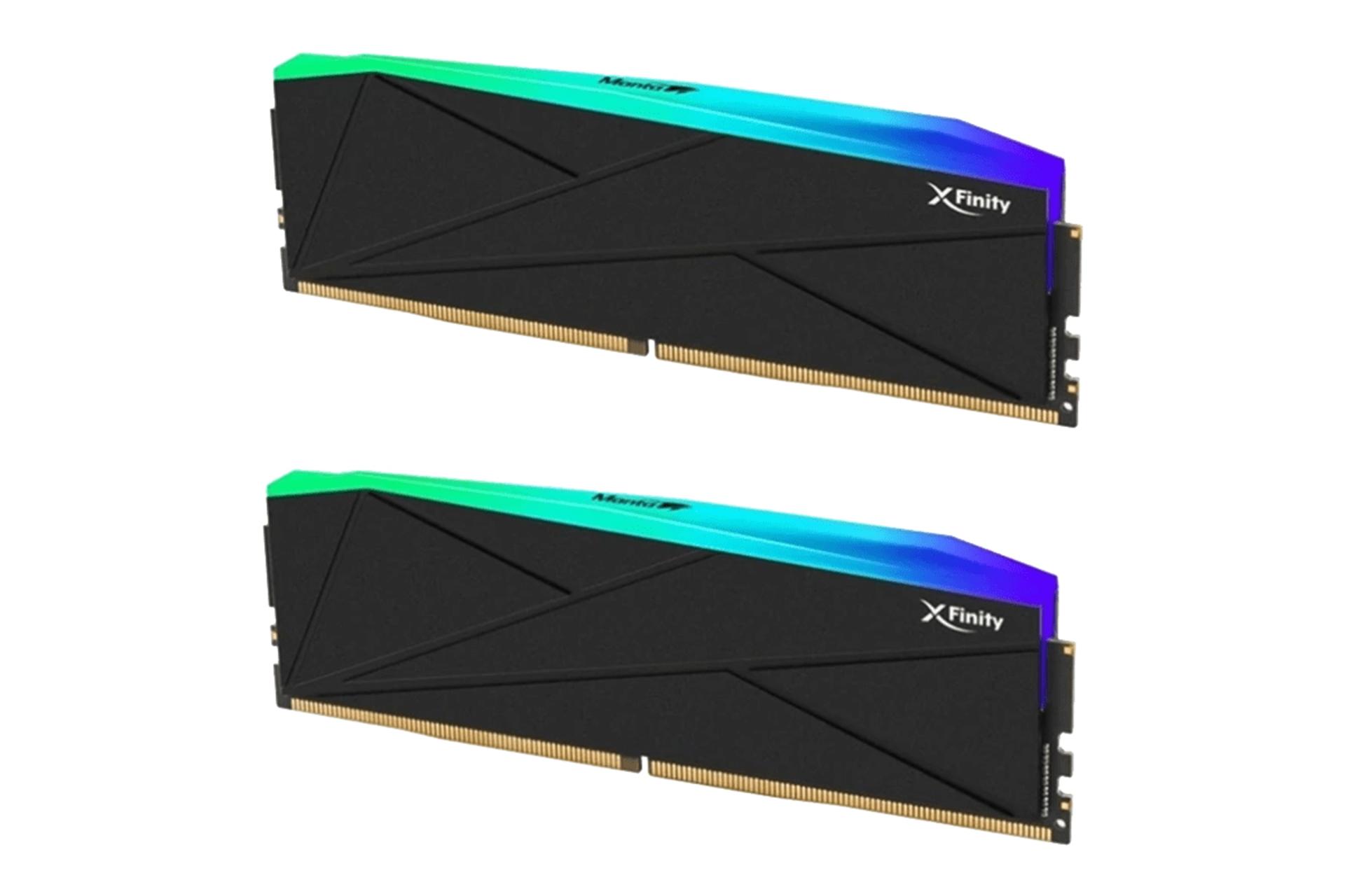 رم وی کالر Manta XFinity RGB ظرفیت 32 گیگابایت (2x16) از نوع DDR5-7800 CL38
