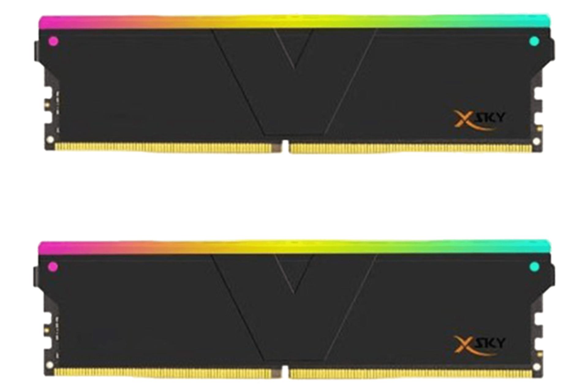 رم وی کالر Manta XSky RGB ظرفیت 32 گیگابایت (2x16) از نوع DDR5-6400 CL32