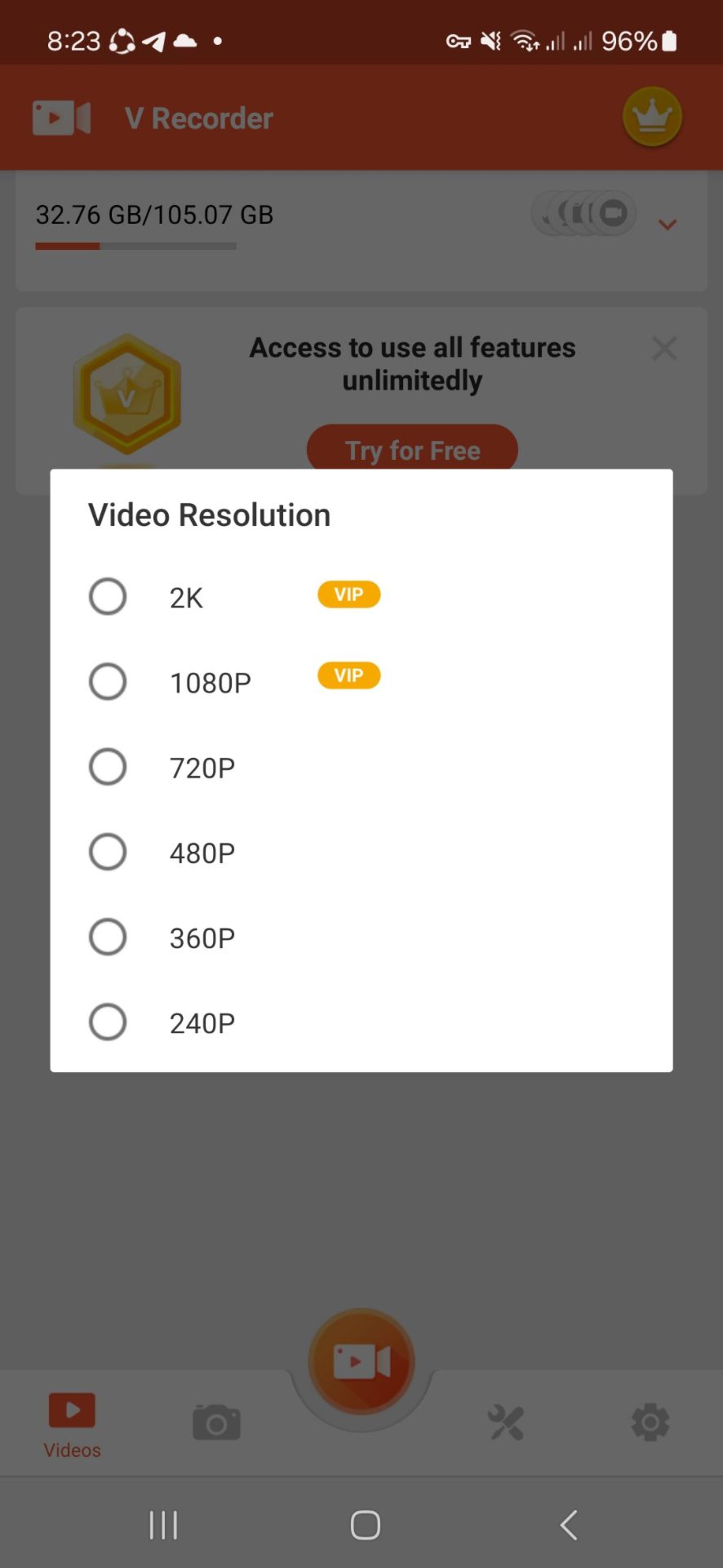 اپلیکیشن V Recorder و دانلود لایو اینستا