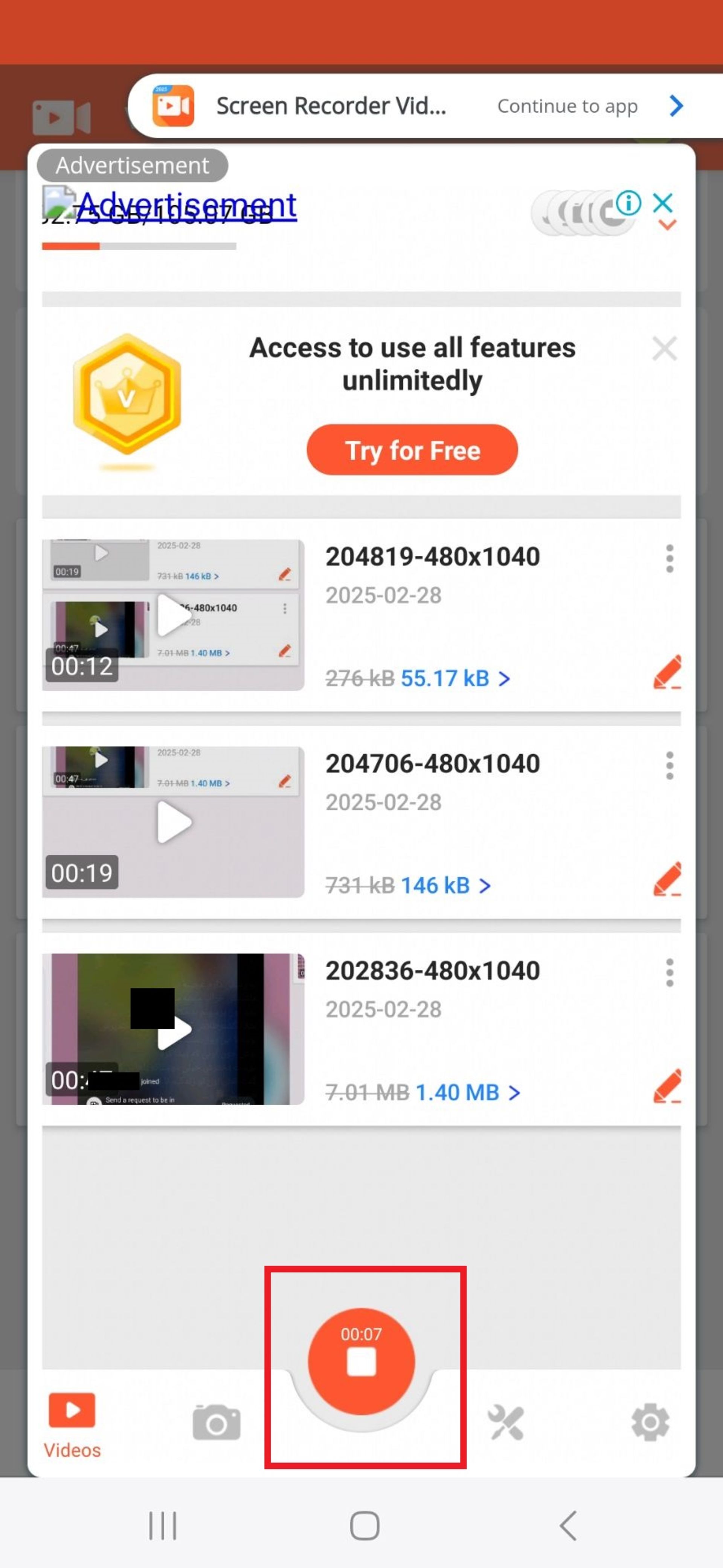 اپلیکیشن V Recorder و دانلود لایو اینستا