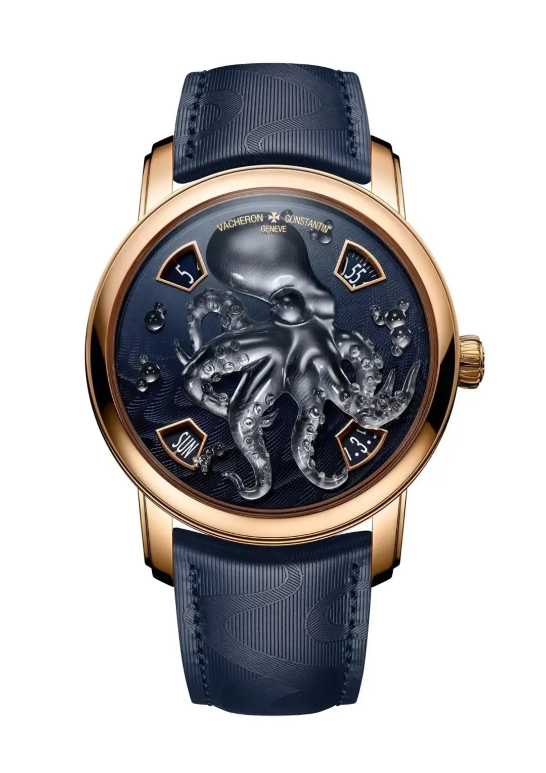 ساعت مچی لوکس واشرون کنستانتین (Vacheron Constantin) با طرح برجسته اختاپوس