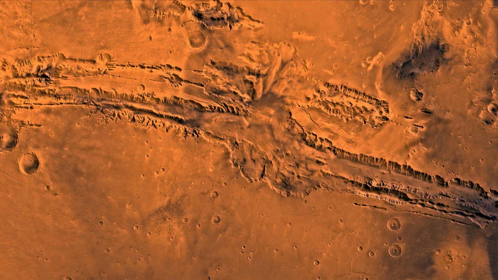 Mariner Valley on Mars