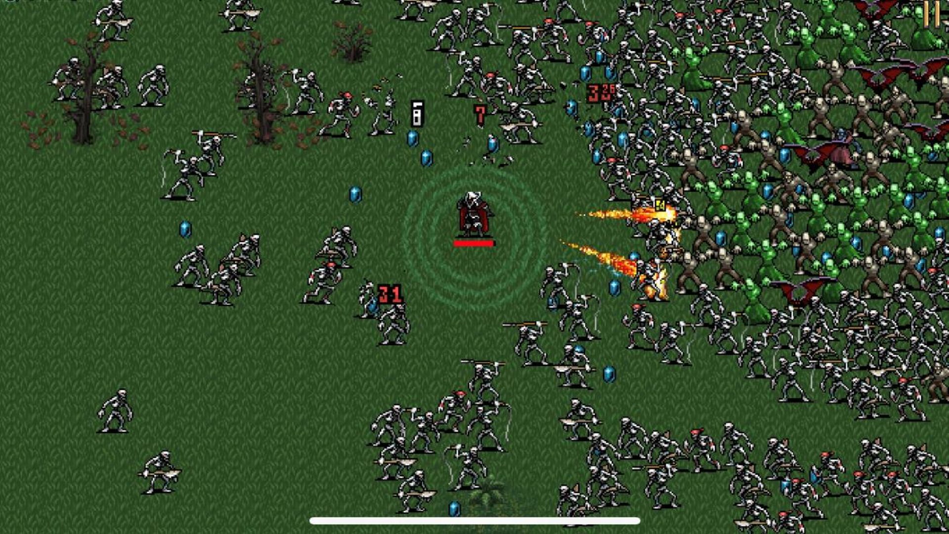 تصیوری از بازی Vampire Survivors در آیفون
