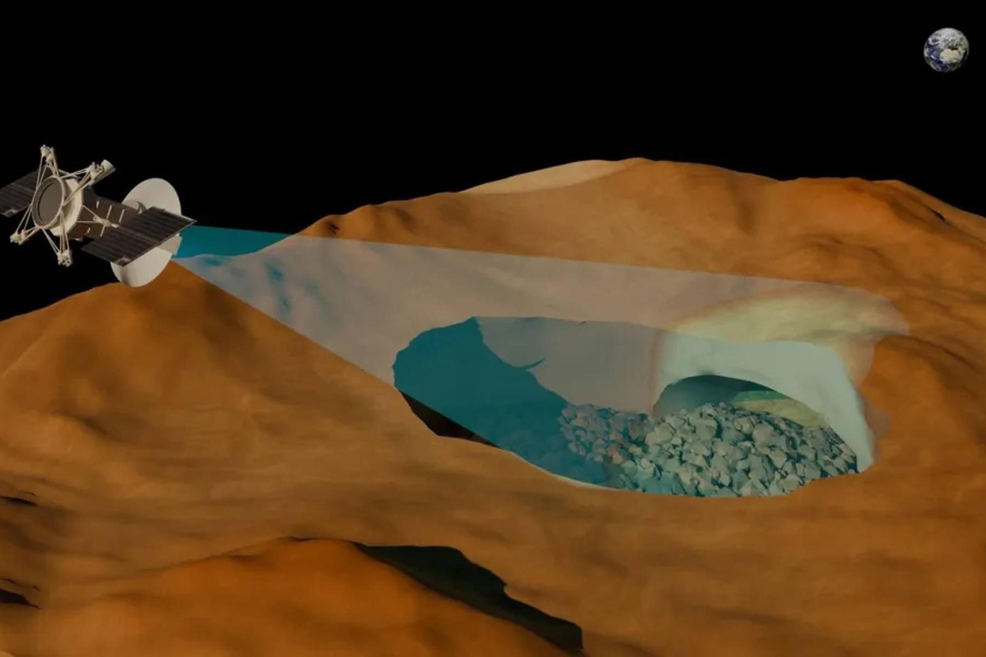 تصویرسازی از کاوشگر روی سطح سیاره 