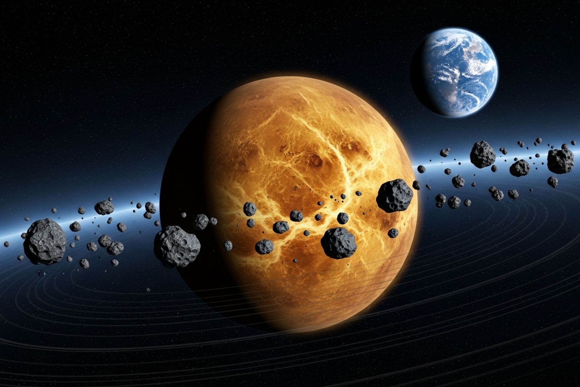 سیاره زهره و سیارکهای خطرناک در مدار آن نزدیک به زمین