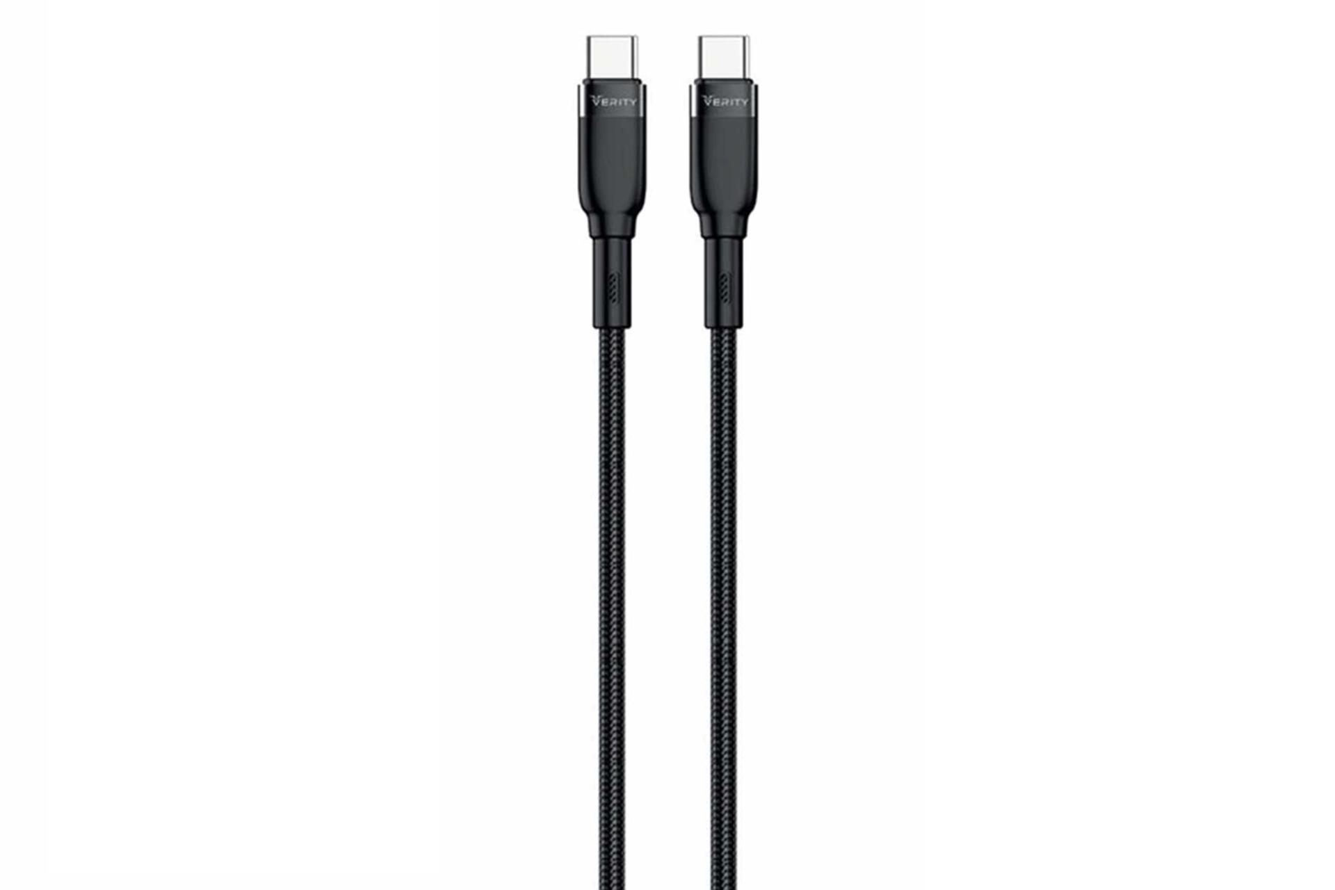 کابل شارژ USB وریتی Type-C به Type-C مدل CB 3154 با طول 1 متر