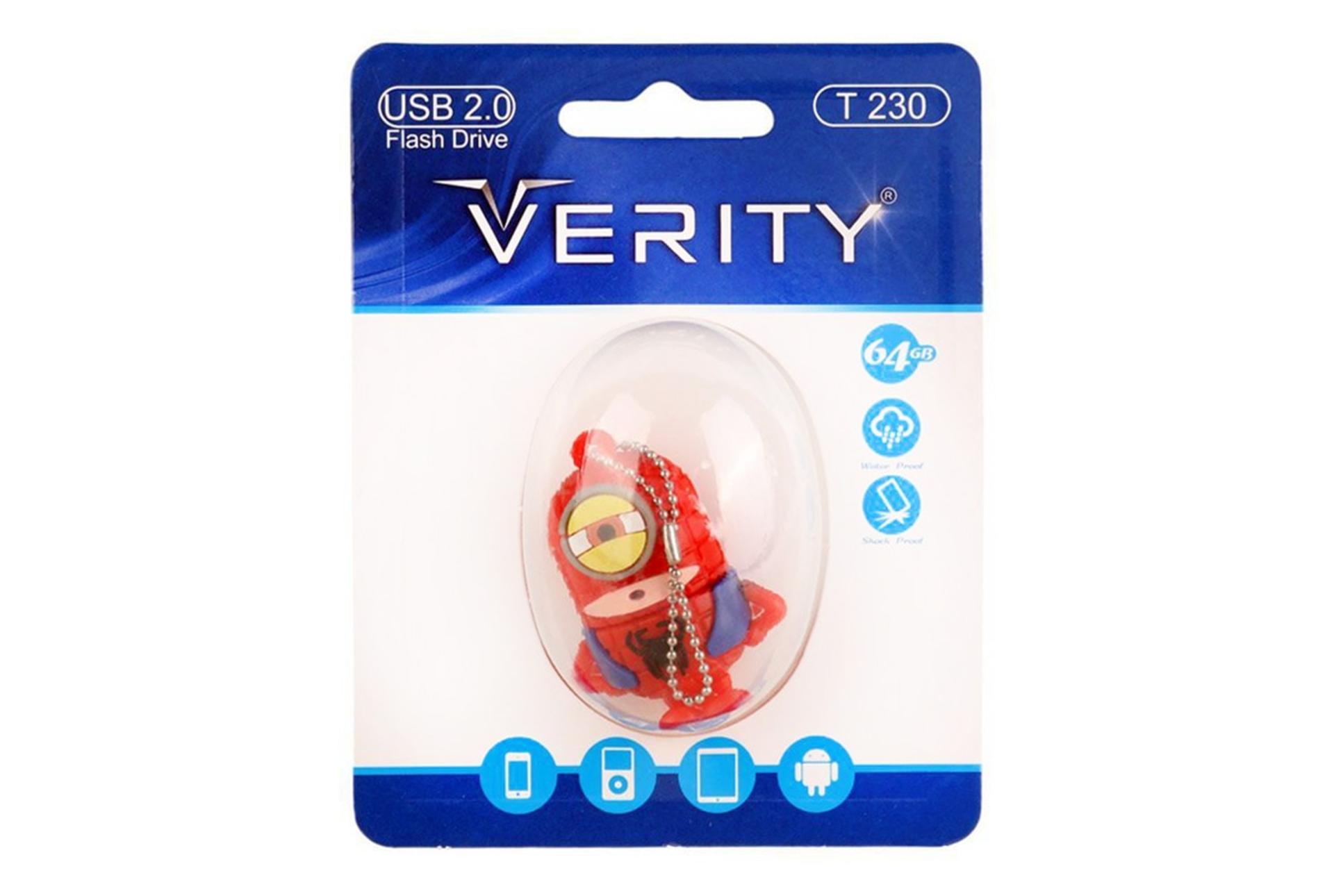 فلش مموری وریتی Verity T 230 64GB USB 2.0