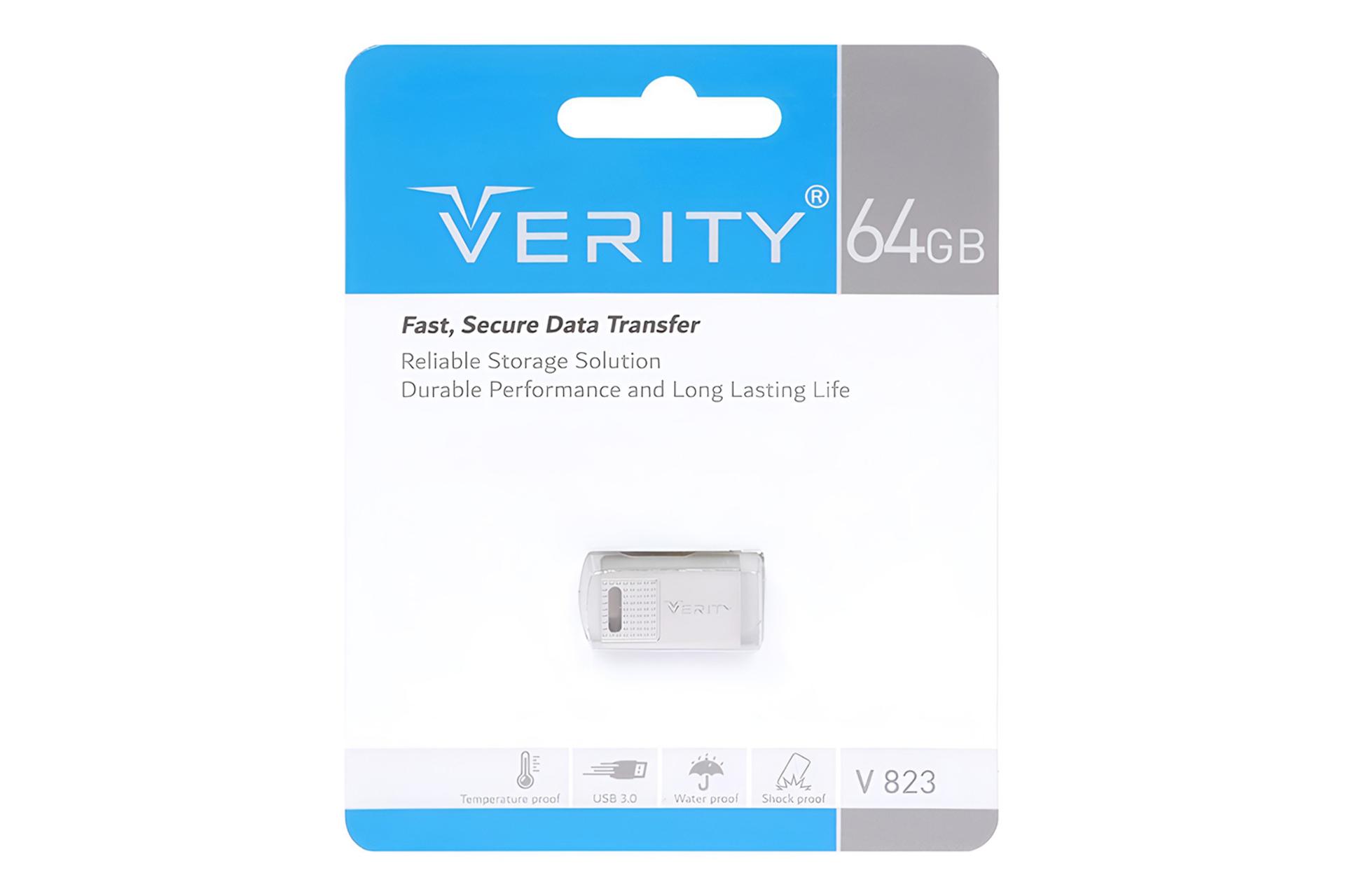 جعبه فلش مموری وریتی Verity V 823 64GB USB 3.0