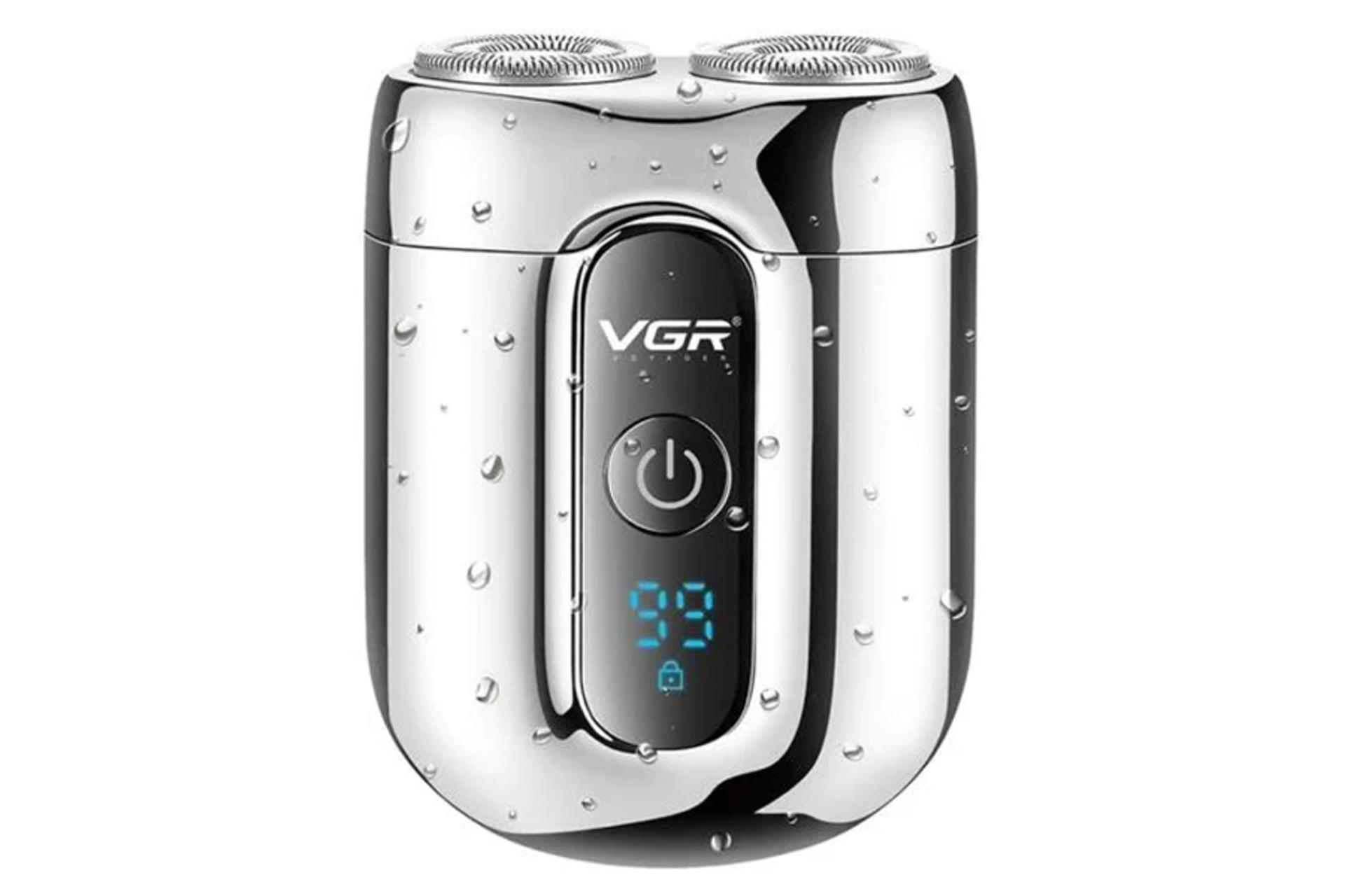 ماشین اصلاح و ریش تراش وی جی آر V-342 رنگ نقره ای