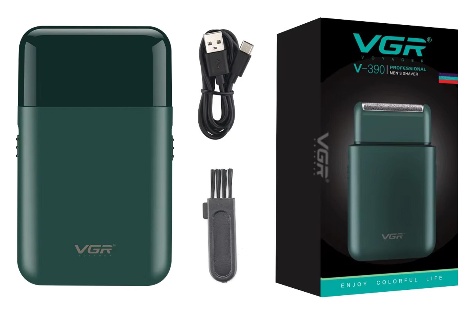 اقلام همراه ماشین اصلاح و ریش تراش وی جی آر V-390