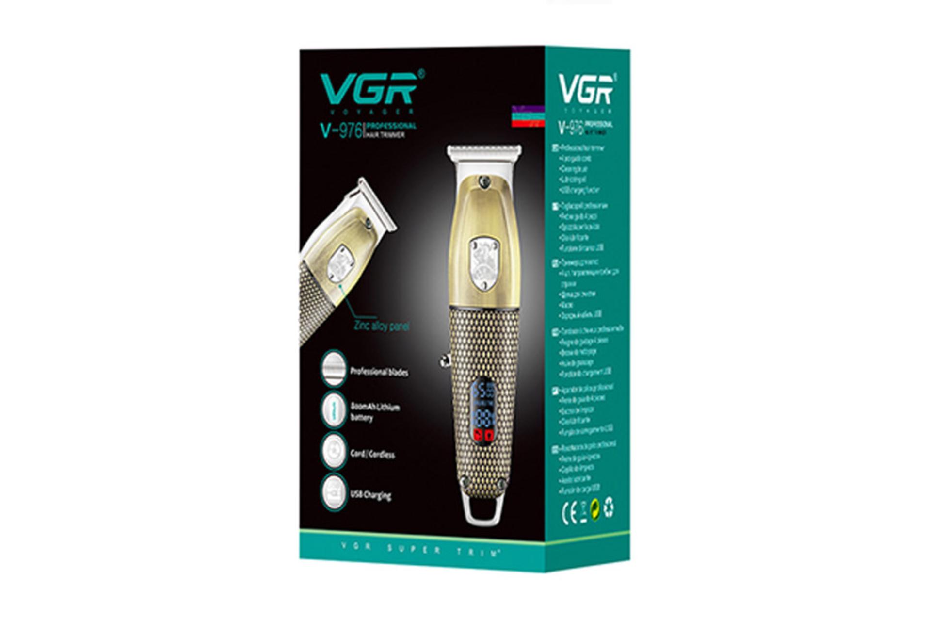 ماشین اصلاح وی جی آر VGR V-976 نمای بسته بندی