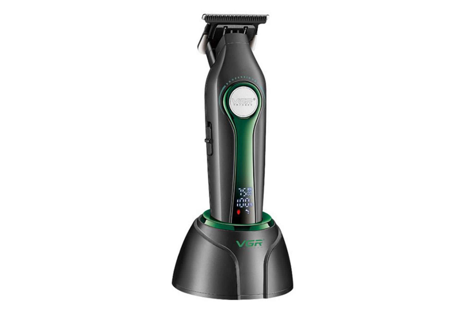 ماشین اصلاح و ریش تراش وی جی آر VGR V-993 رنگ سبز