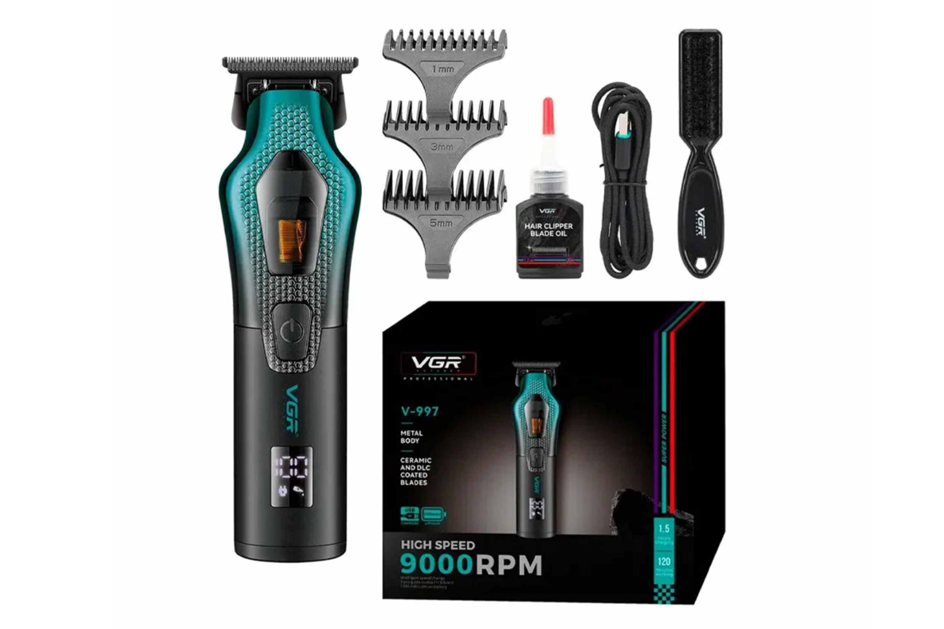 اقلام همراه ماشین اصلاح و ریش تراش وی جی آر V-997