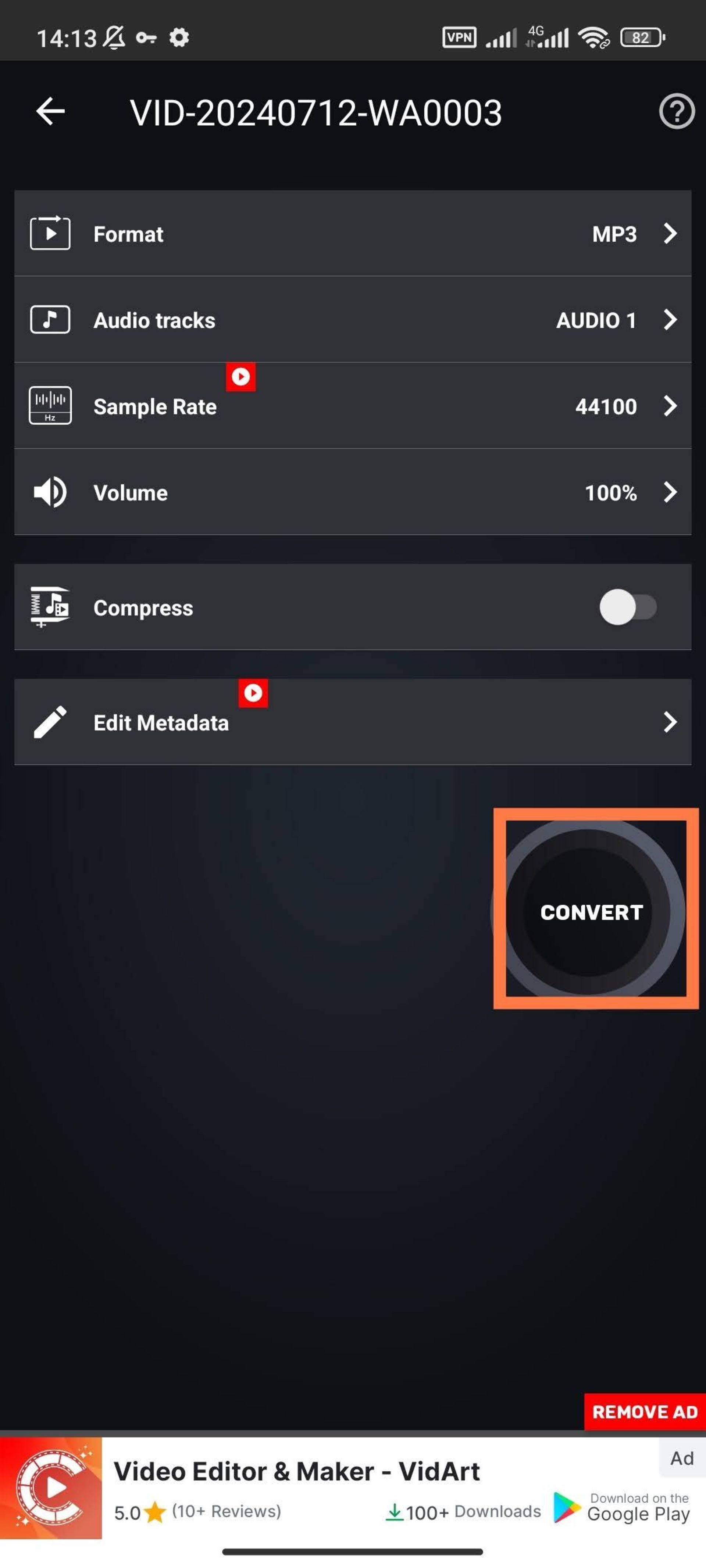 تبدیل ویدیو به mp3 با اپلیکیشن Video Converter