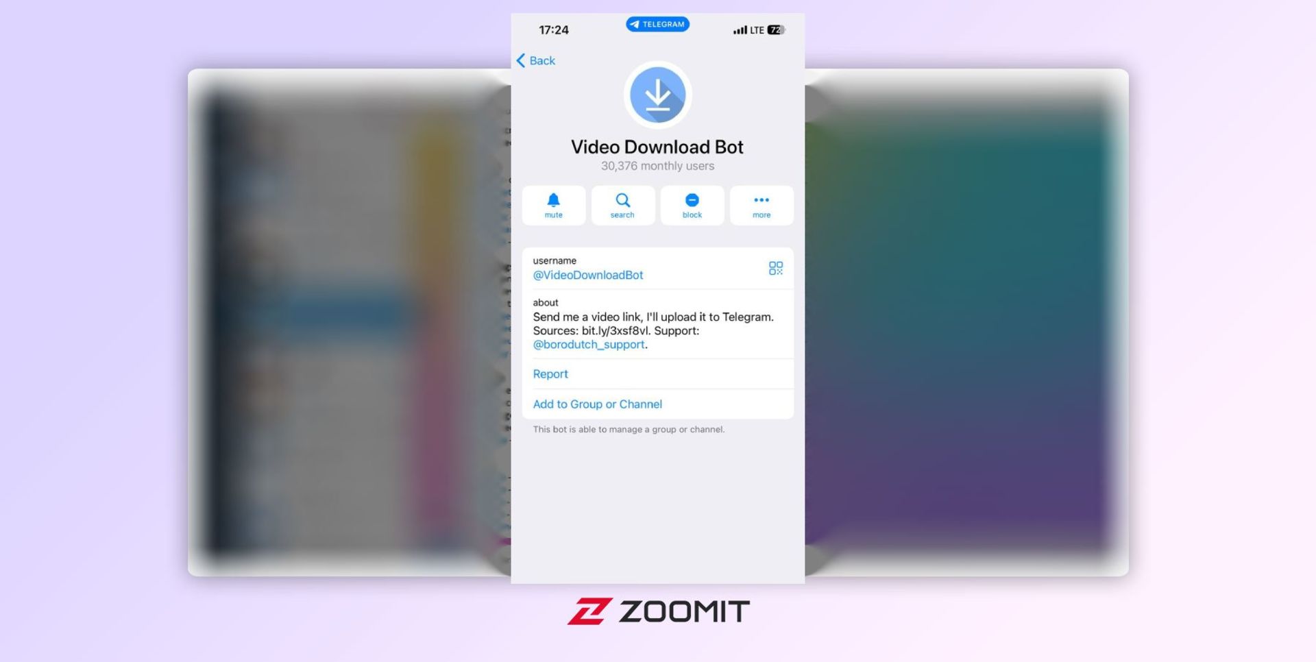 ربات Video Downloader