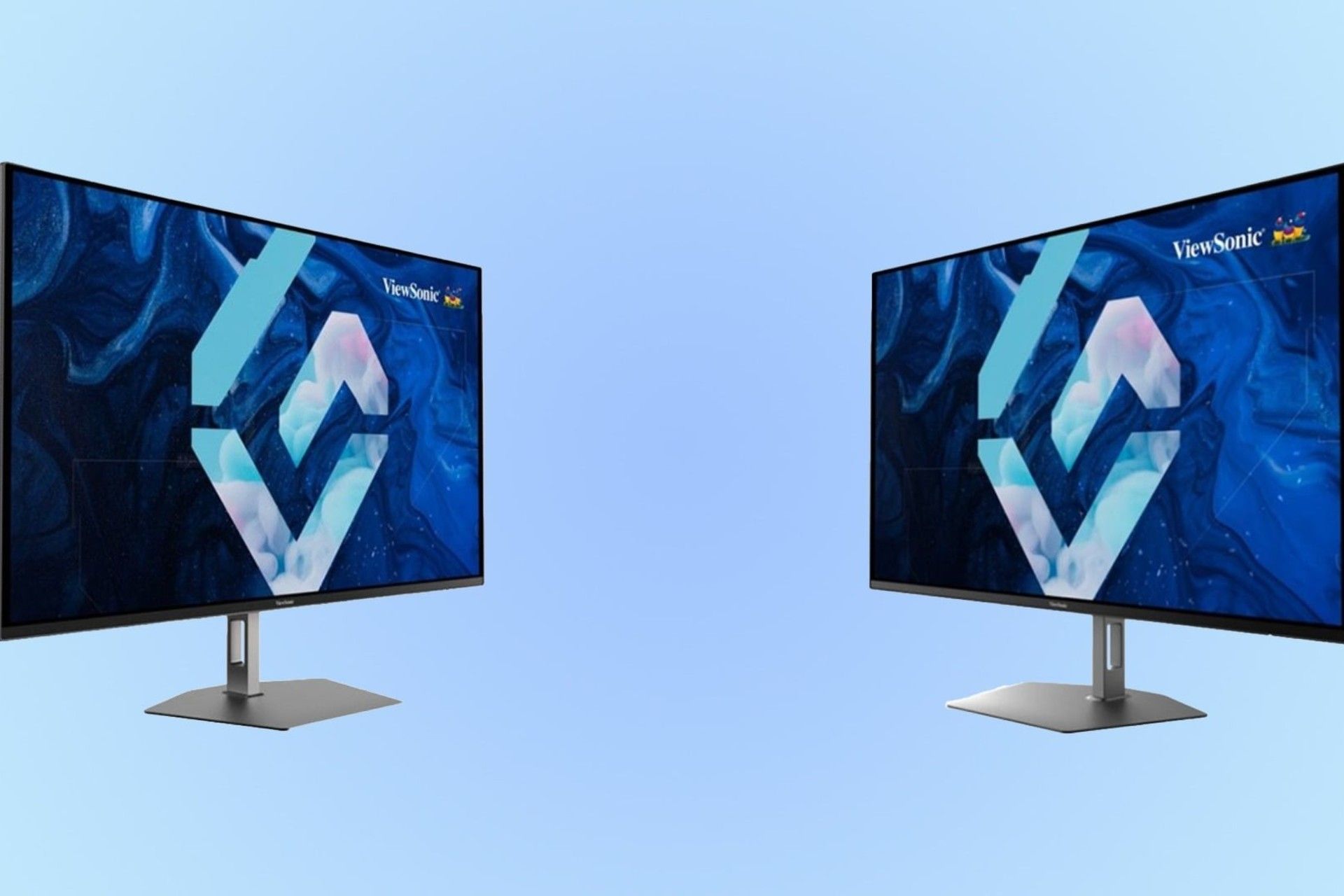 پنل جلو مانیتور ویوسونیک اولد روبه‌روی هم