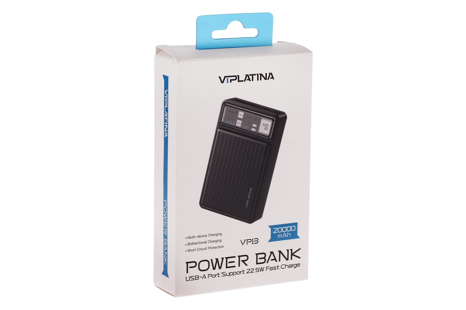 جعبه پاور بانک وی آی پلاتینا VIPLATINA VP13 20000mAh