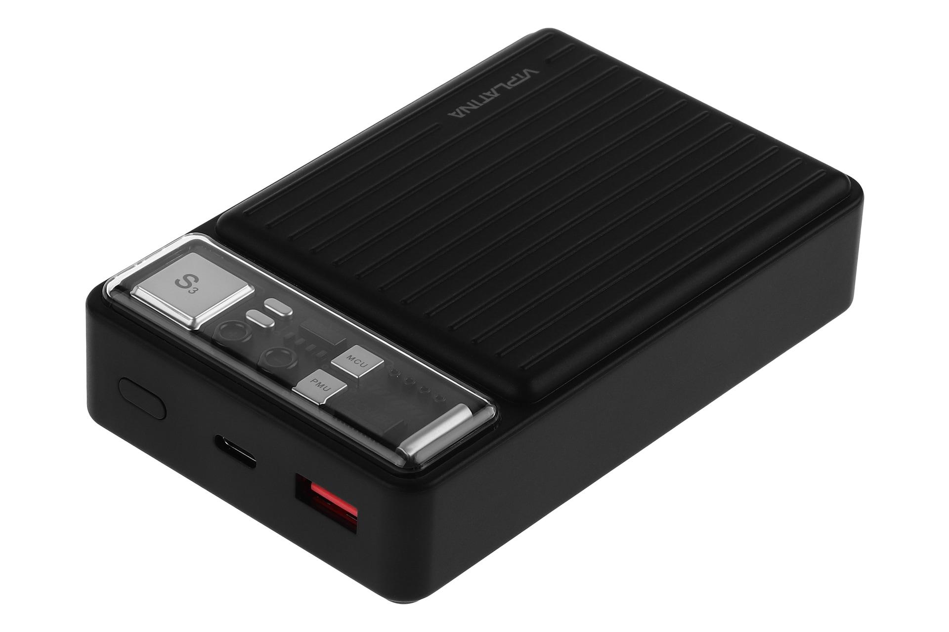 پاور بانک وی آی پلاتینا VIPLATINA VP13 20000mAh از نمای کناری
