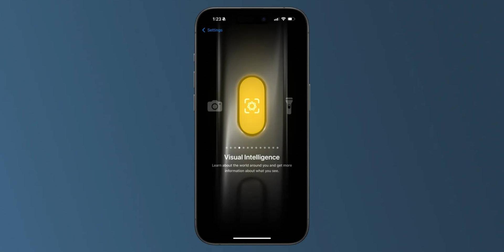 ویژگی Visual Intelligence در ios 18.4 beta 2