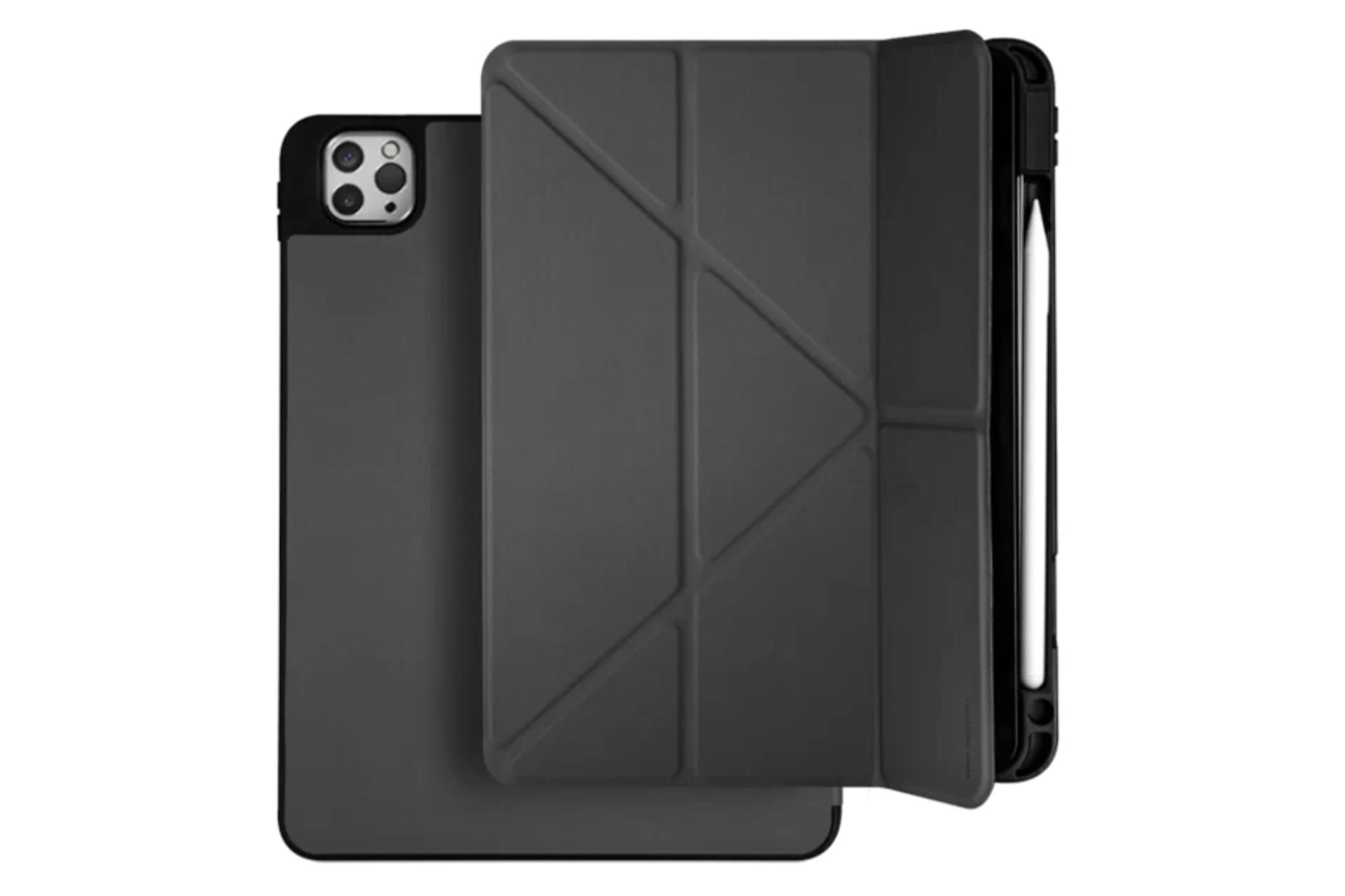 رنگ مشکی قاب تبلت کیف کلاسوری ویوا مادرید مدل Elegante مناسب اپل iPad Pro 12.9 2022 / 2021