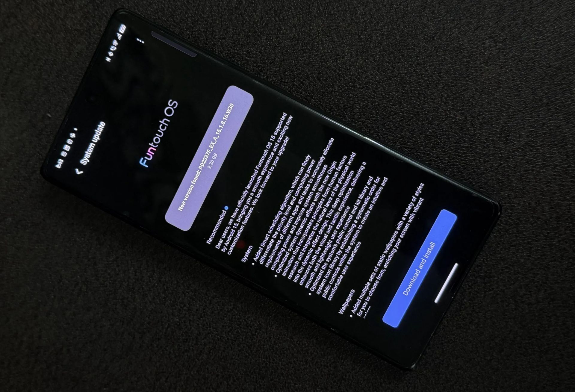 رابط کاربری FuntochOS 15 در گوشی Vivo X Fold 3 Pro