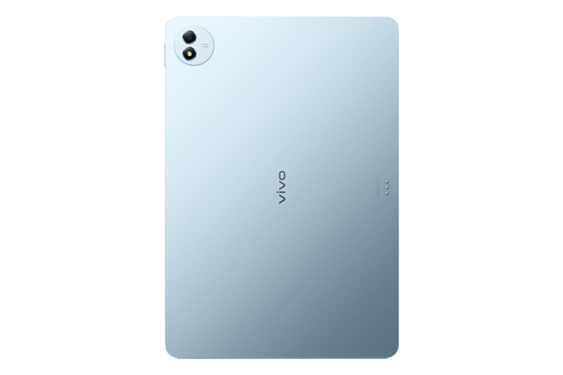 نمای پنل پشت تبلت ویوو پد 5 پرو / vivo Pad5 Pro با نمایش لوگو و دوربین پنل پشت رنگ آبی