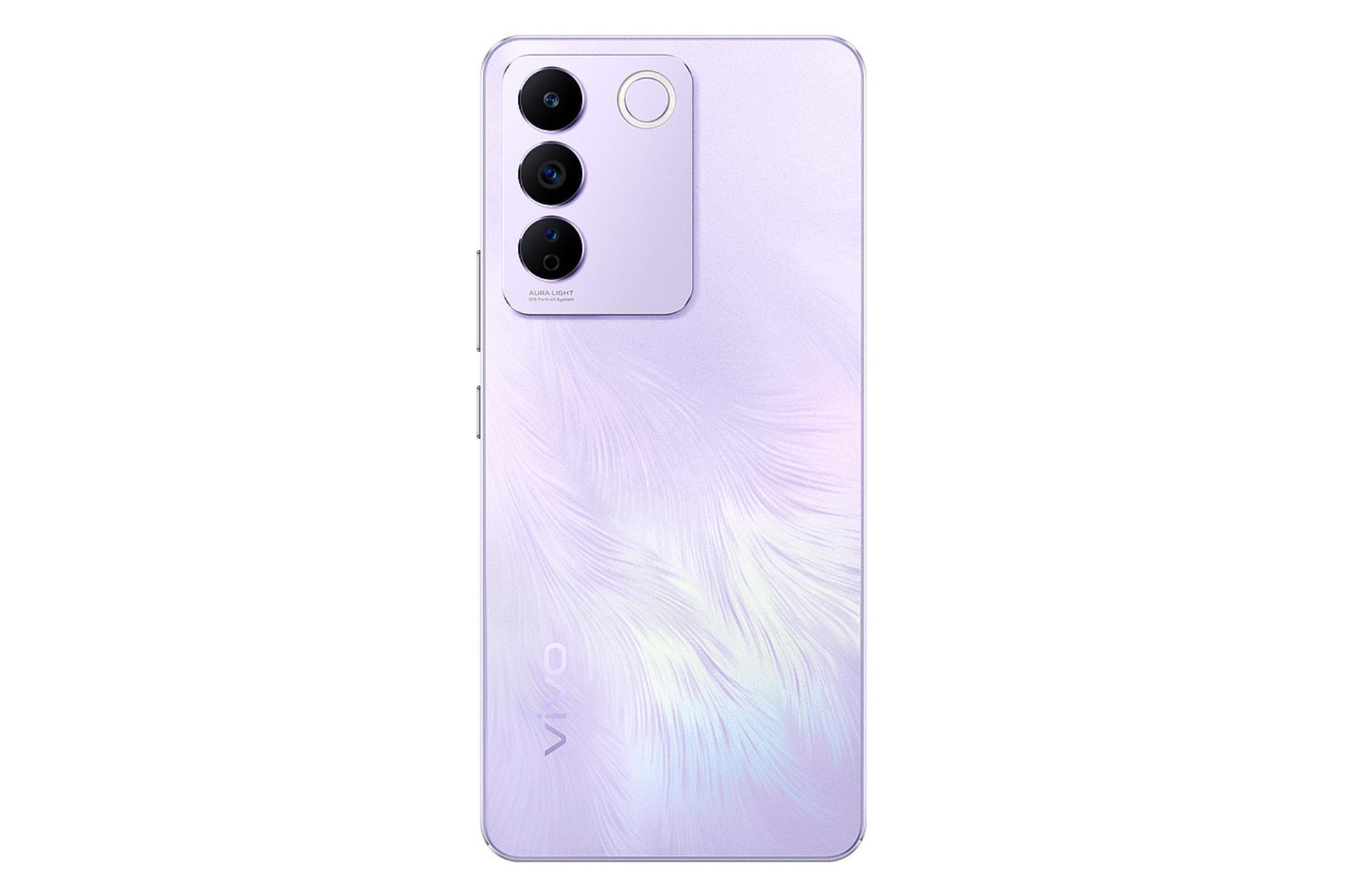 پنل پشت و چینش دوربین گوشی موبایل ویوو vivo T2 بنفش