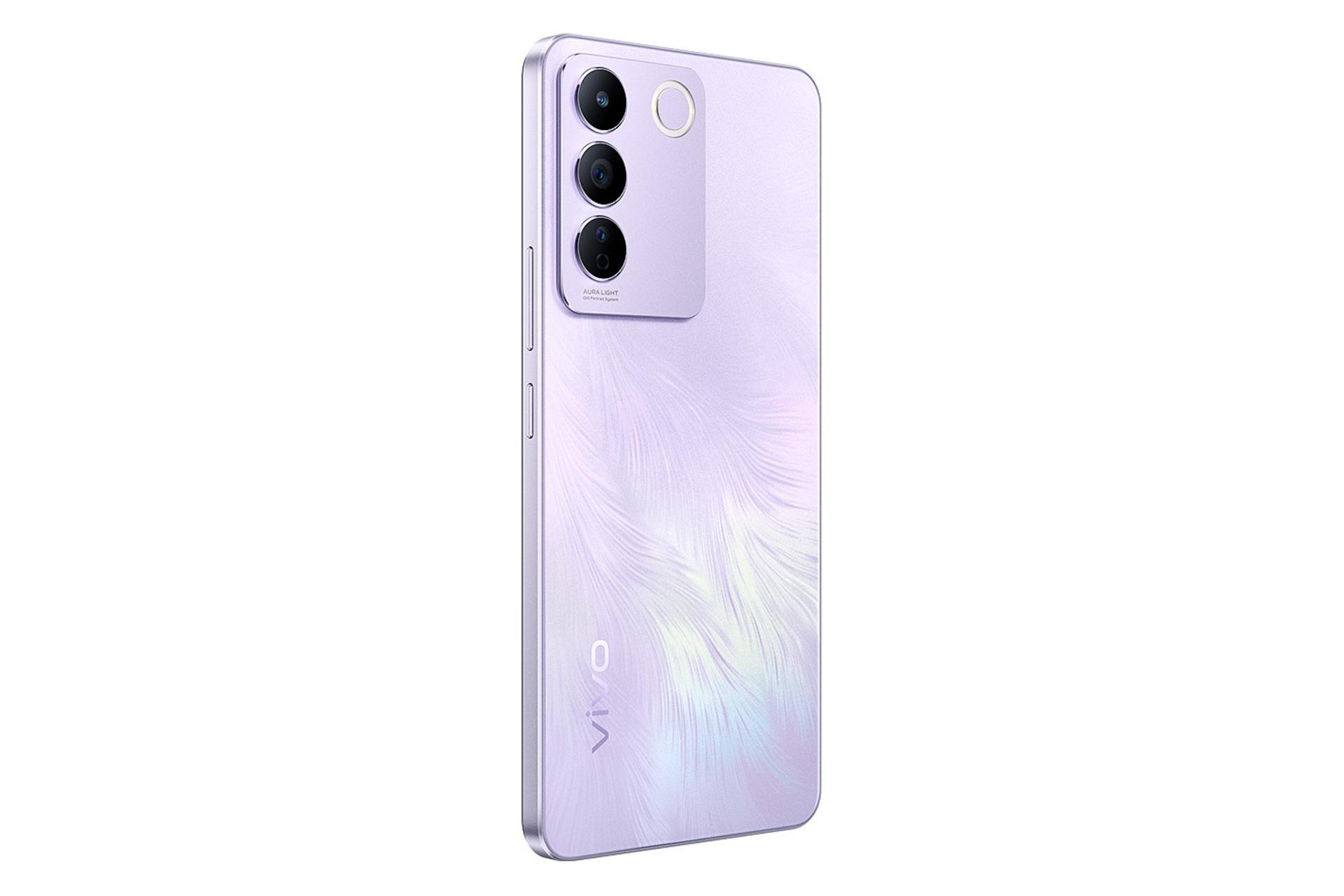 سمت چپ پنل پشت گوشی موبایل ویوو vivo T2 بنفش